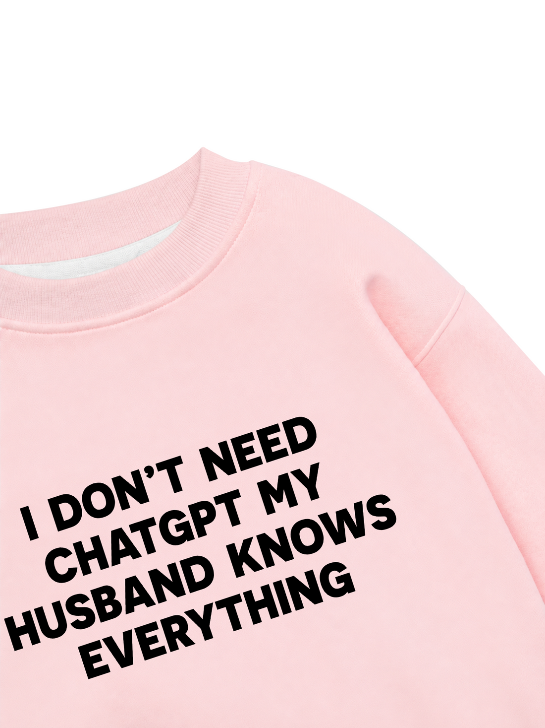 Áo Sweater Nỉ Hai Da My Husband Knows Everything