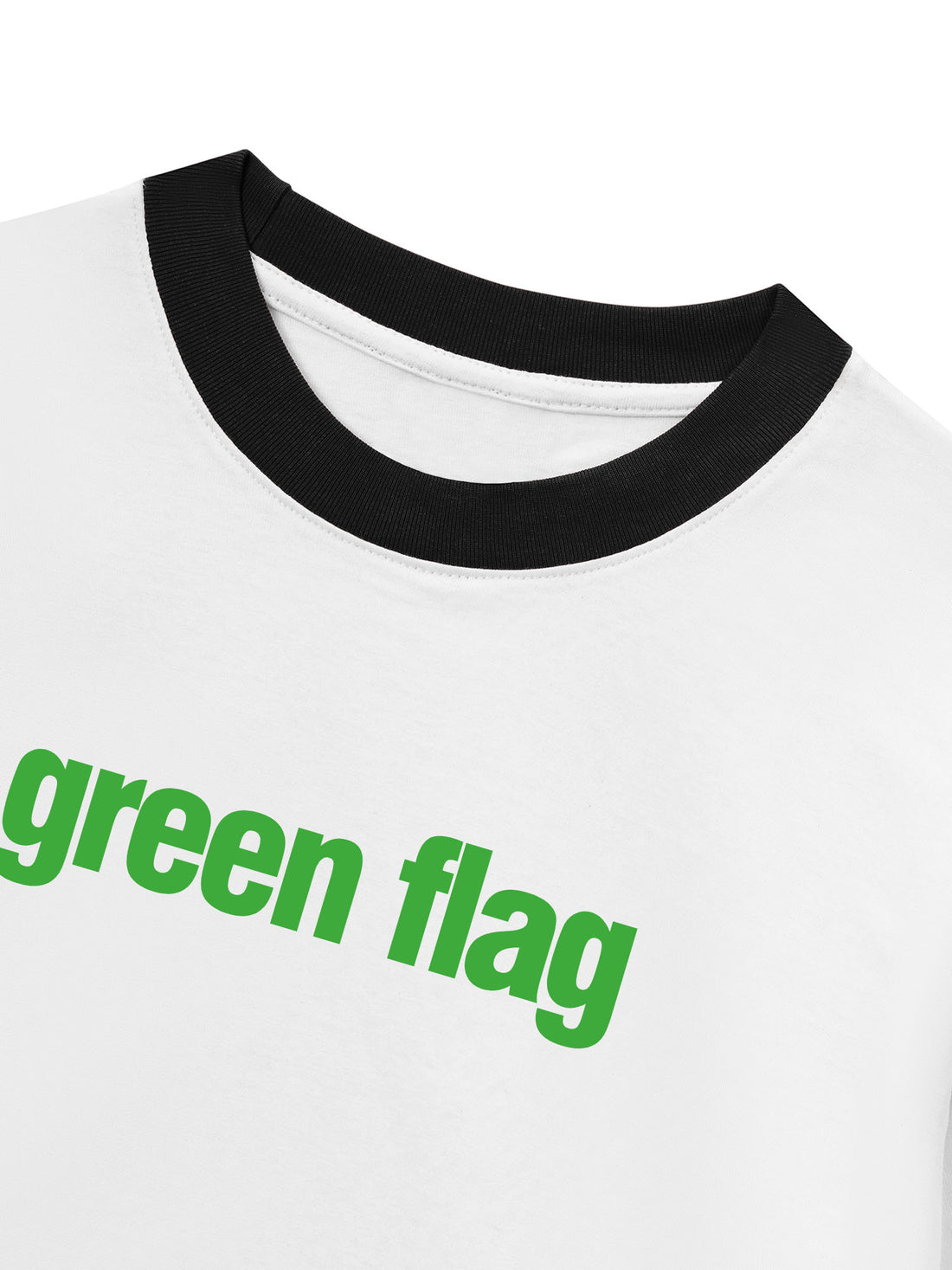 Áo Thun Ringer Relaxed Fit Green Flag