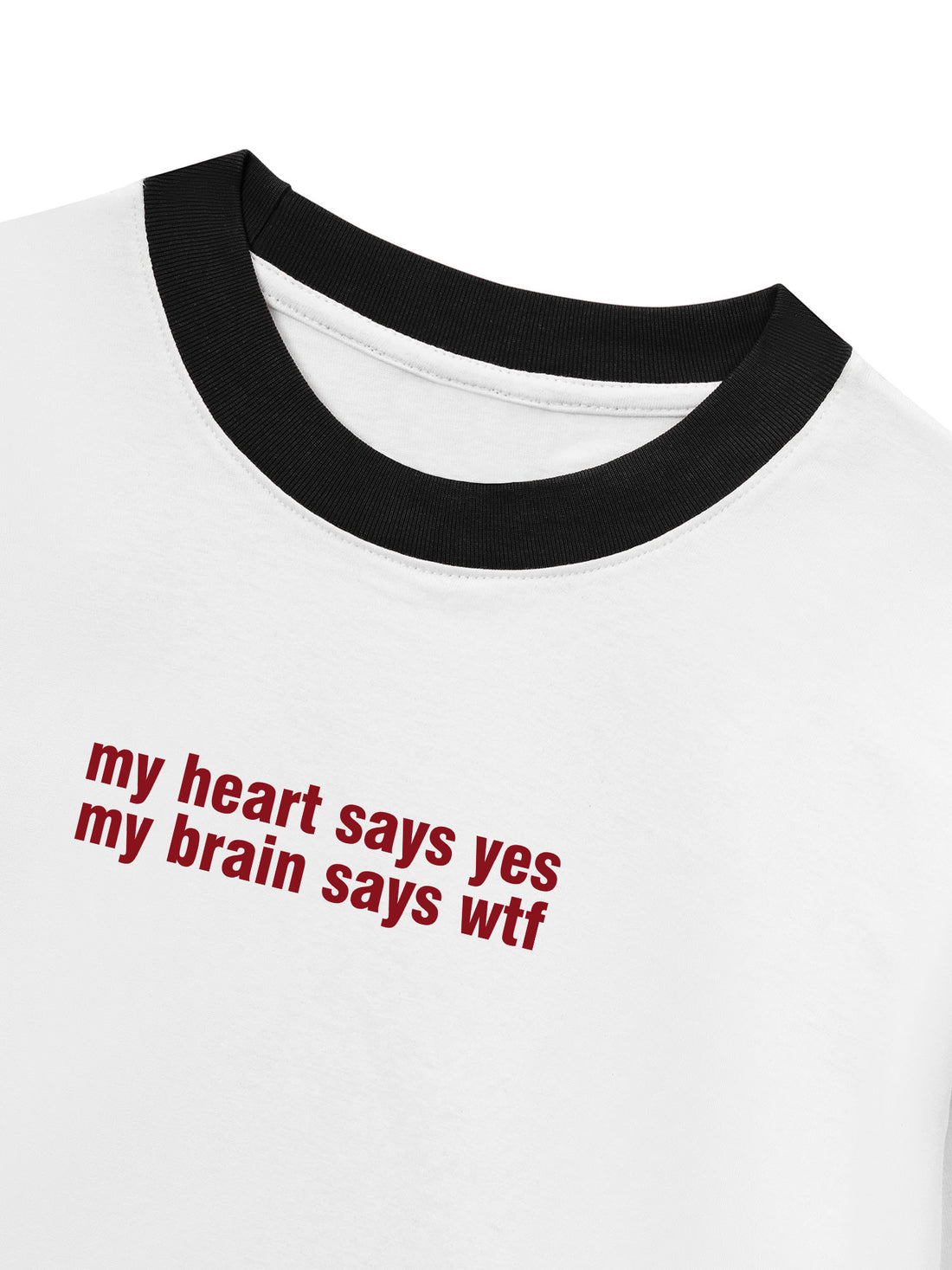 Áo Thun Ringer Relaxed Fit My Heart Says Yes