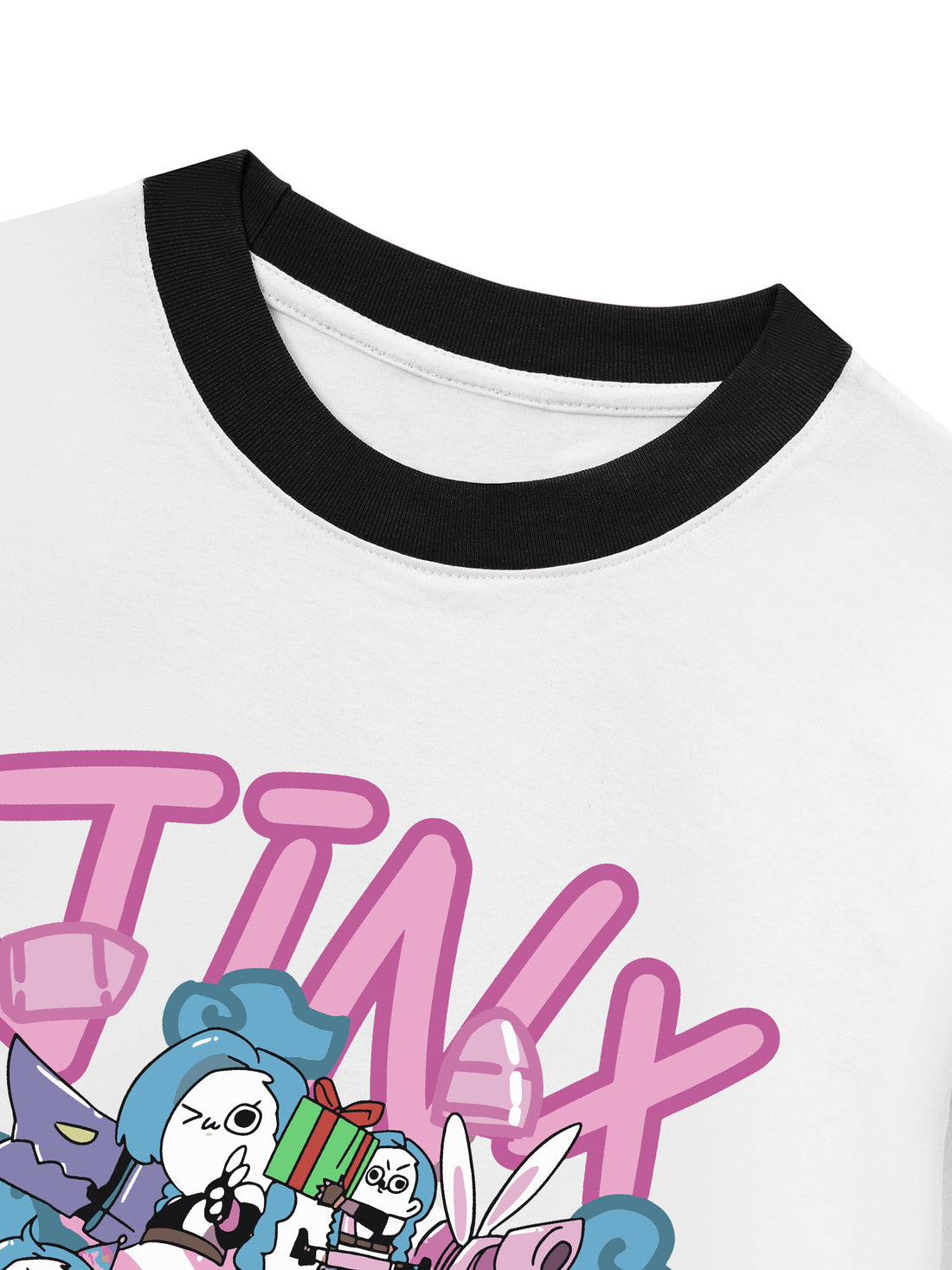 Áo Thun Ringer Relaxed Fit Jinx Quậy Banh Nóc