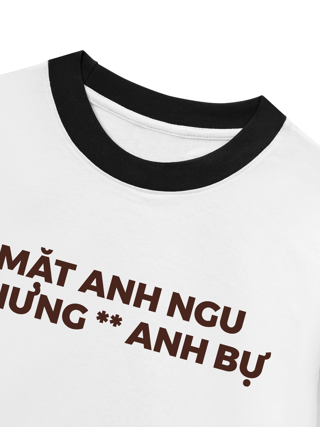 Áo Thun Ringer Relaxed Fit Mặt Anh Ngu