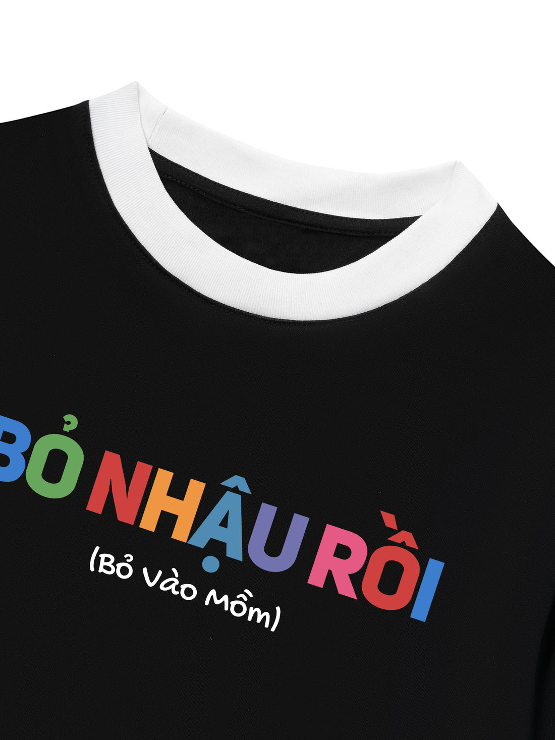 Áo Thun Ringer Relaxed Fit Bỏ Nhậu Rồi