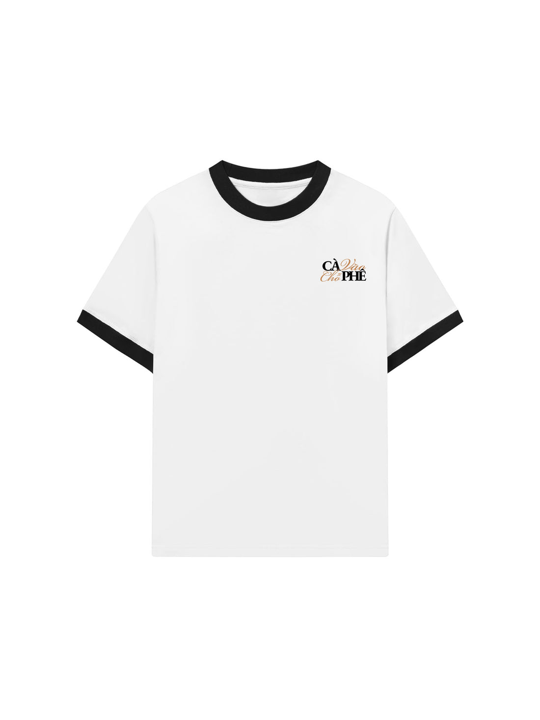 Áo Thun Ringer Relaxed Fit Cà Vào Chỗ Phê