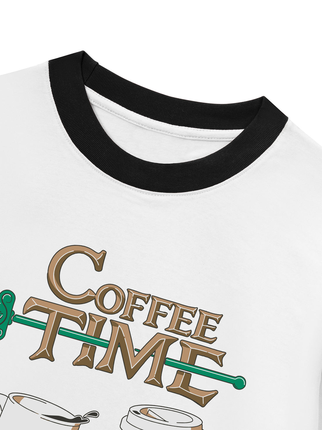 Áo Thun Ringer Relaxed Fit Coffee Time