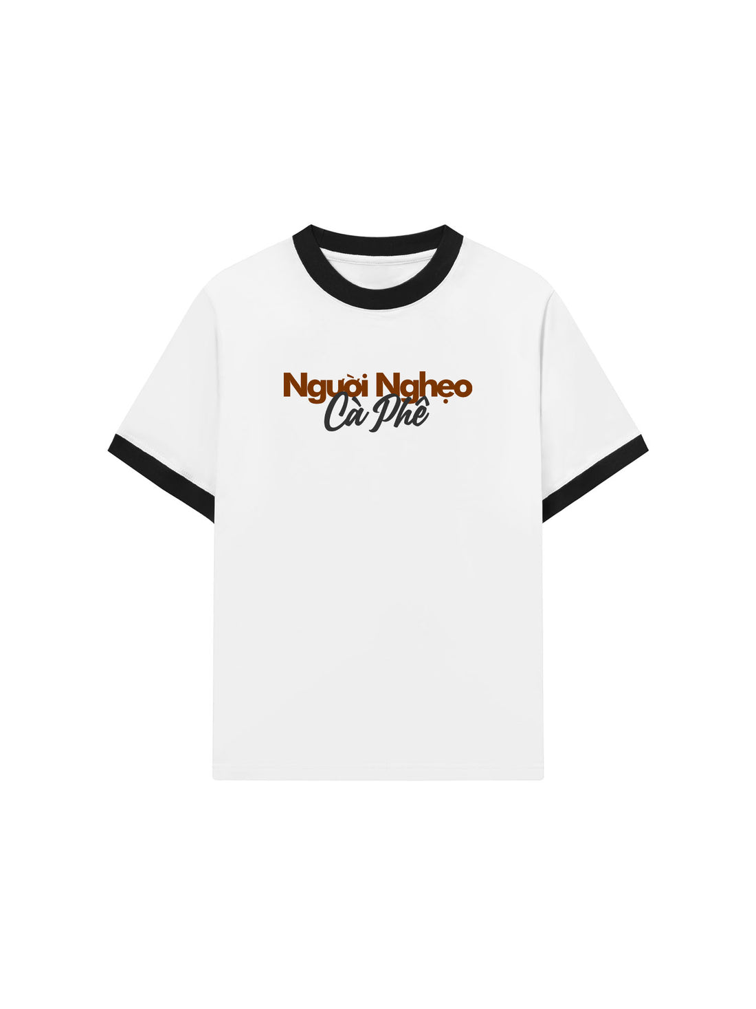 Áo Thun Ringer Relaxed Fit Người Nghẹo Cà Phê