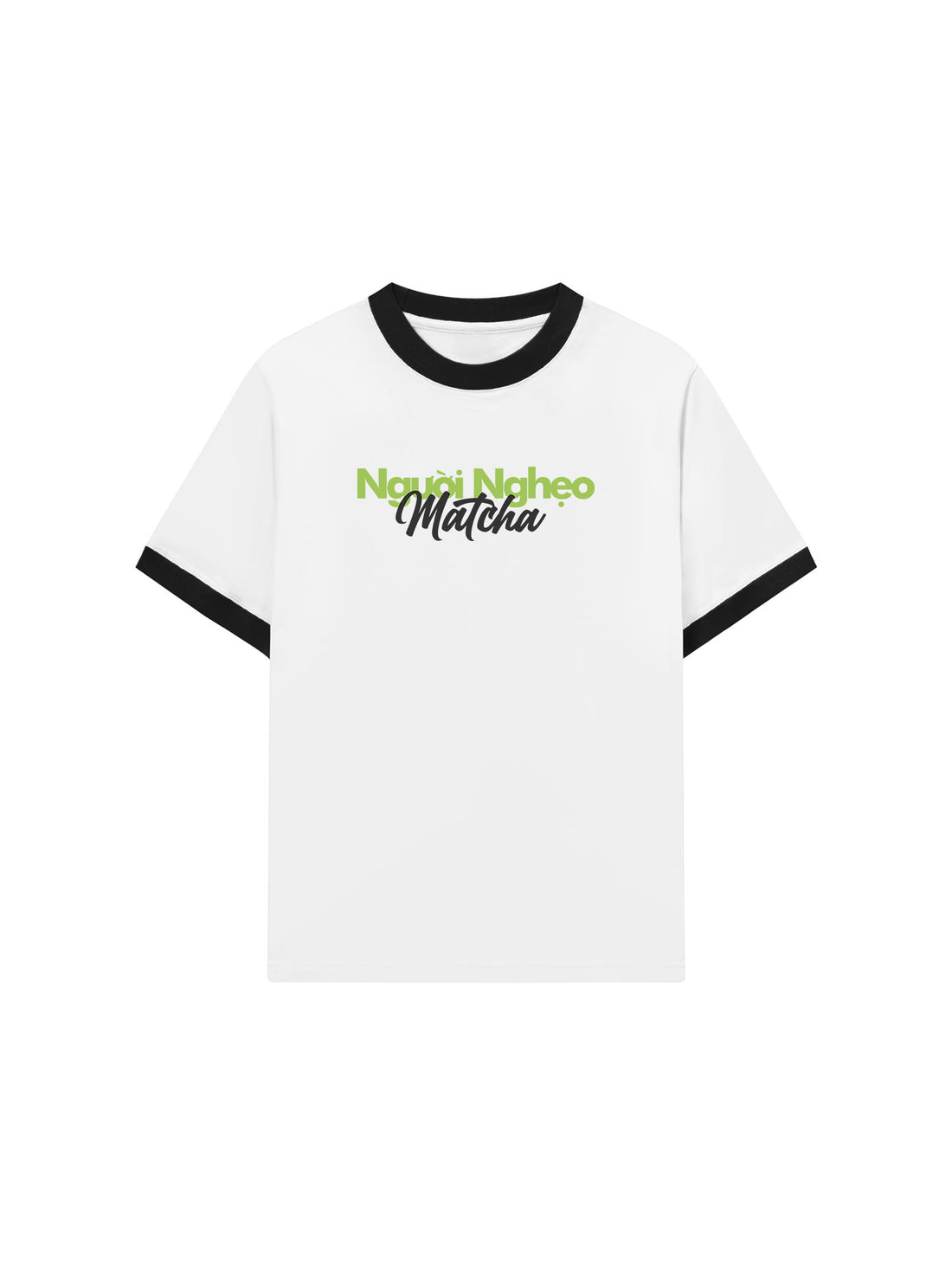 Áo Thun Ringer Relaxed Fit Người Nghẹo Matcha