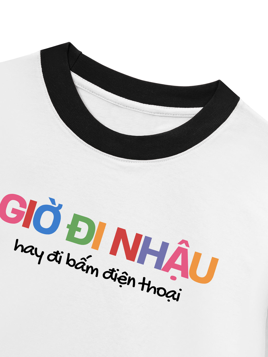 Áo Thun Ringer Relaxed Fit Giờ Đi Nhậu