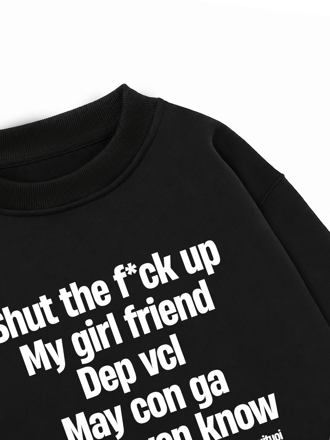 Áo Sweater Nỉ Hai Da My Girl Friend Dep Vcl