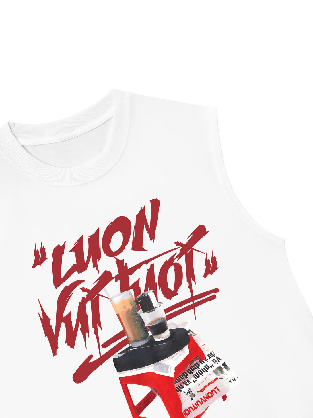 Áo Ba Lỗ Relaxed Fit Luon VuiTuoi Cafe