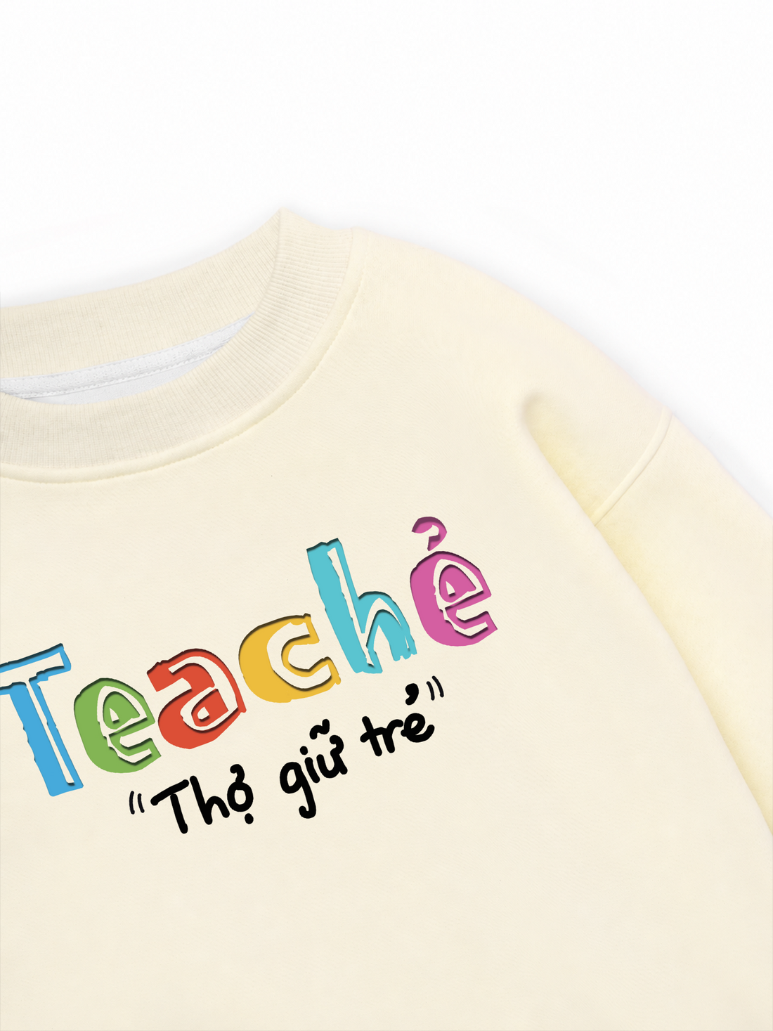 Áo Sweater Nỉ Hai Da Teacher Thợ Giữ Trẻ