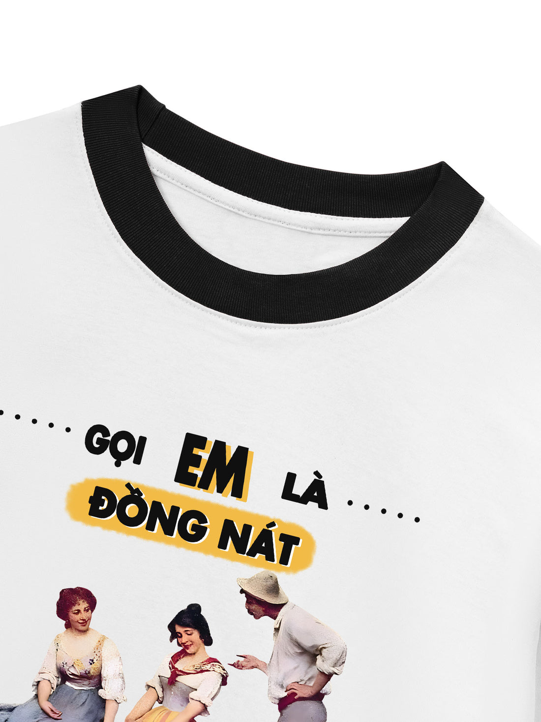 Áo Thun Ringer Relaxed Fit Gọi Em Là Đồng Nát
