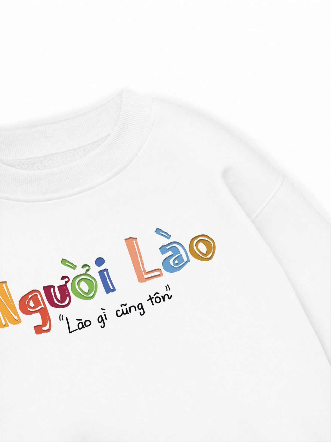 Áo Sweater Nỉ Hai Da Người Lào
