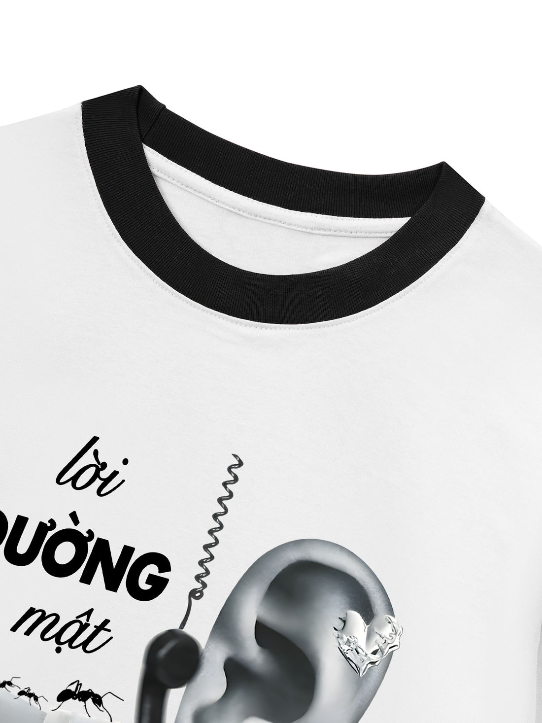 Áo Thun Ringer Relaxed Fit Lời Đường Mật