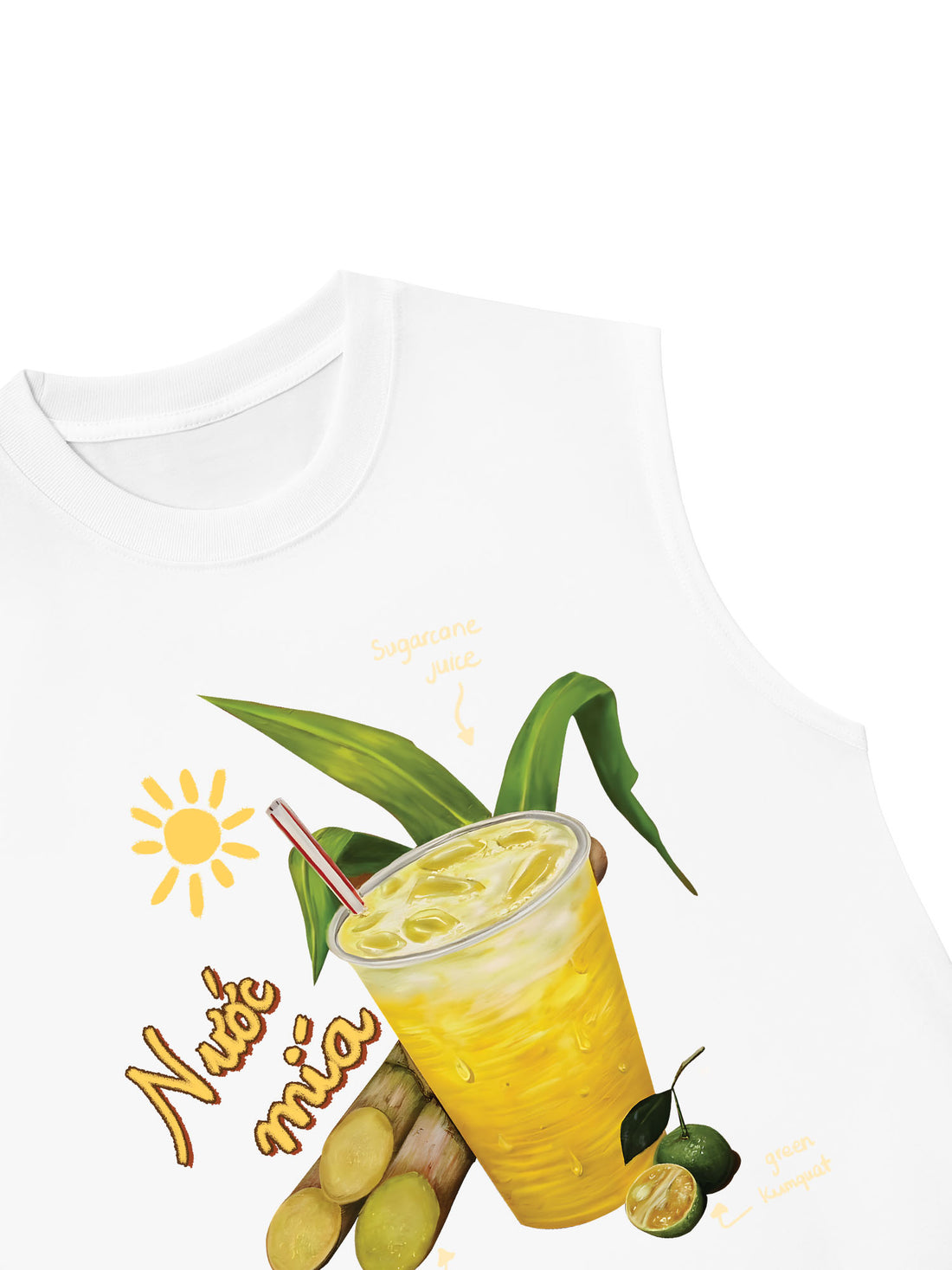 Áo Ba Lỗ Relaxed Fit Nước Mía