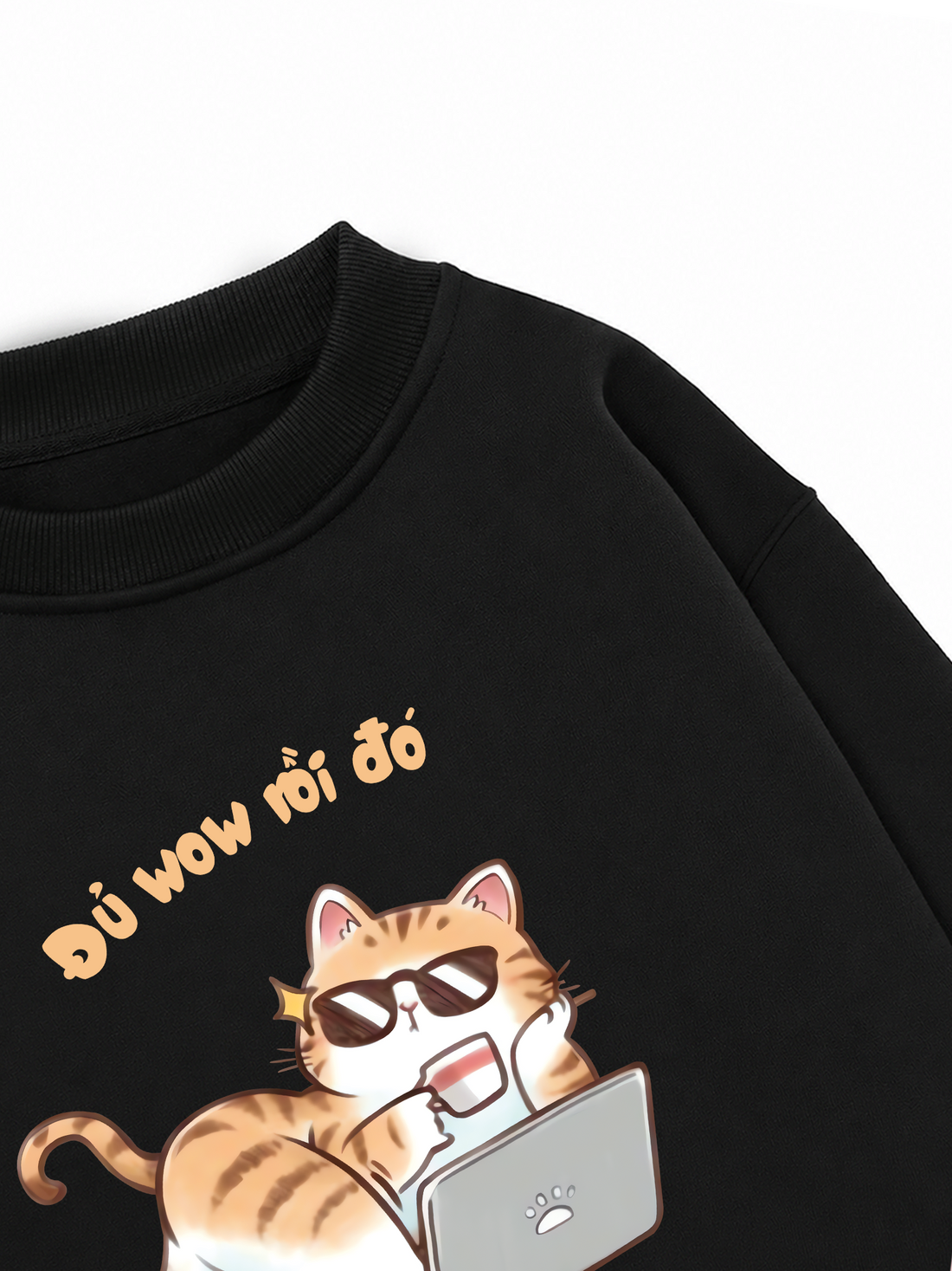 Áo Sweater Nỉ Hai Da Đủ Wow Rồi Đó