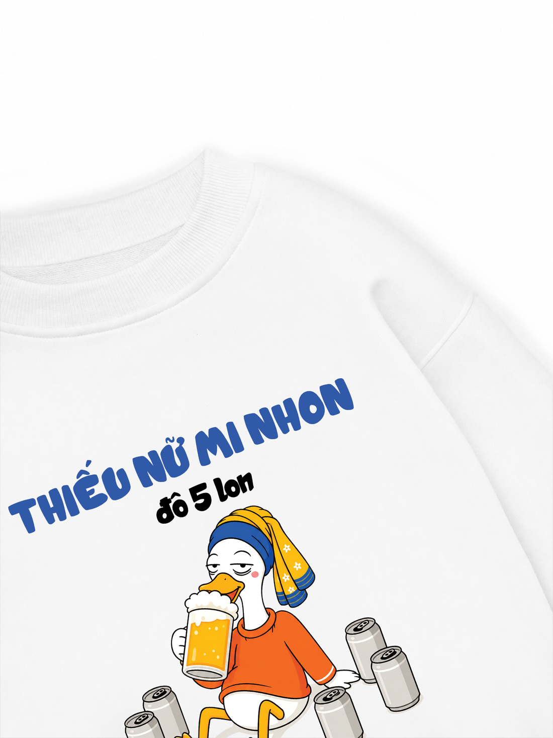 Áo Sweater Nỉ Hai Da Thiếu Nữ MI Nhon