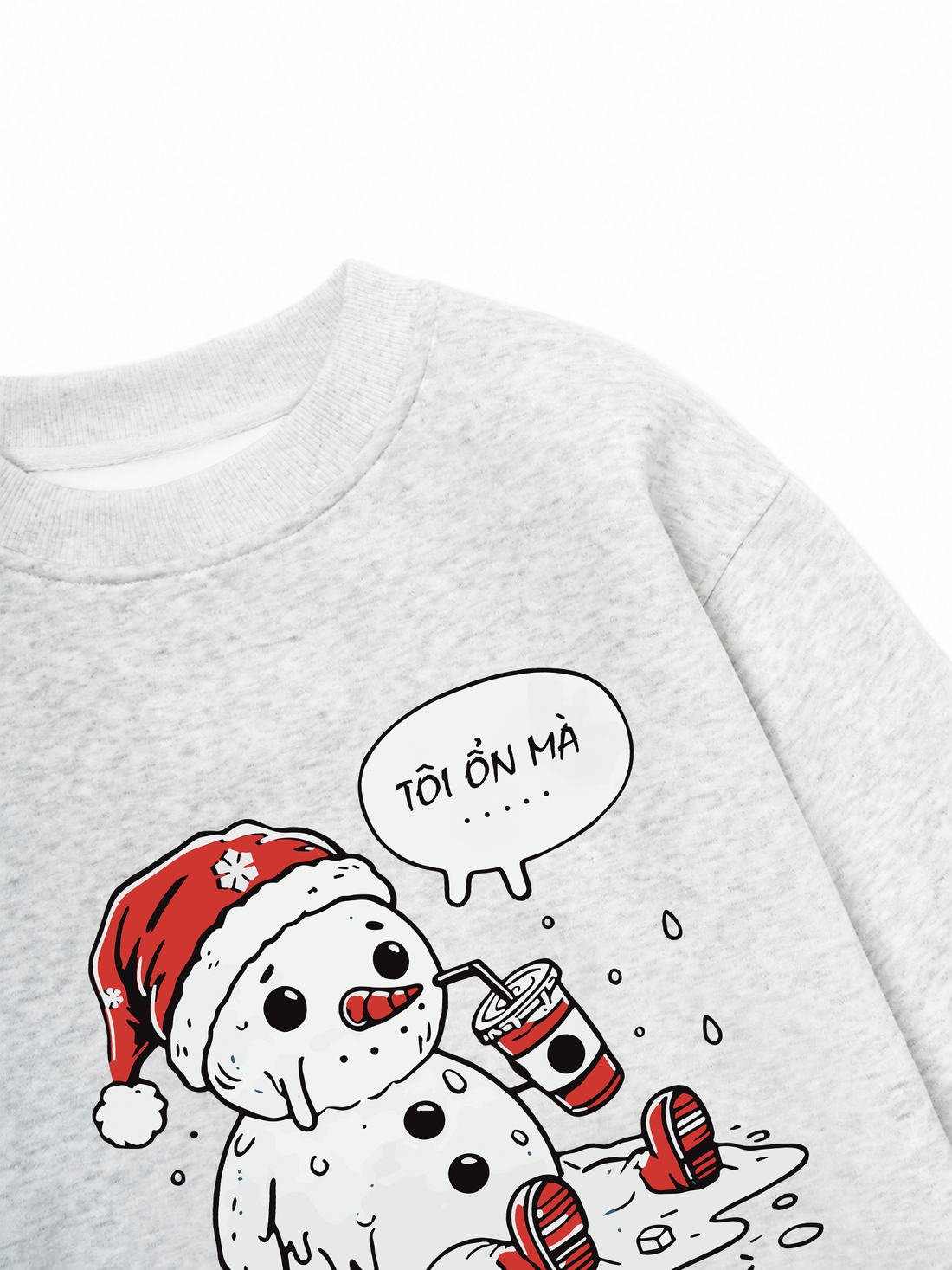 Áo Sweater Nỉ Hai Da Noel Không Quà