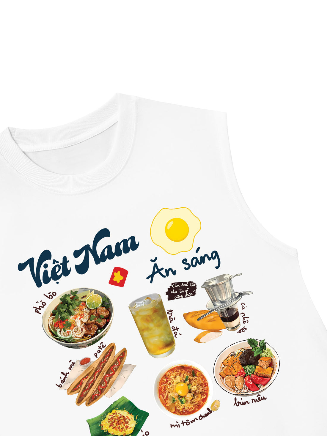 Áo Ba Lỗ Relaxed Fit Việt Nam Sáng Ăn Gì