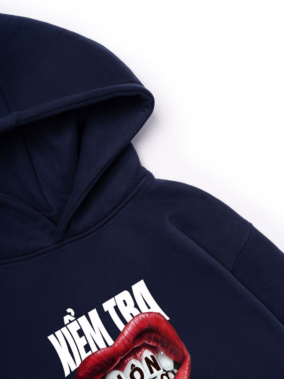 Áo Hoodie Nỉ Hai Da  Kiểm Tra Miệng