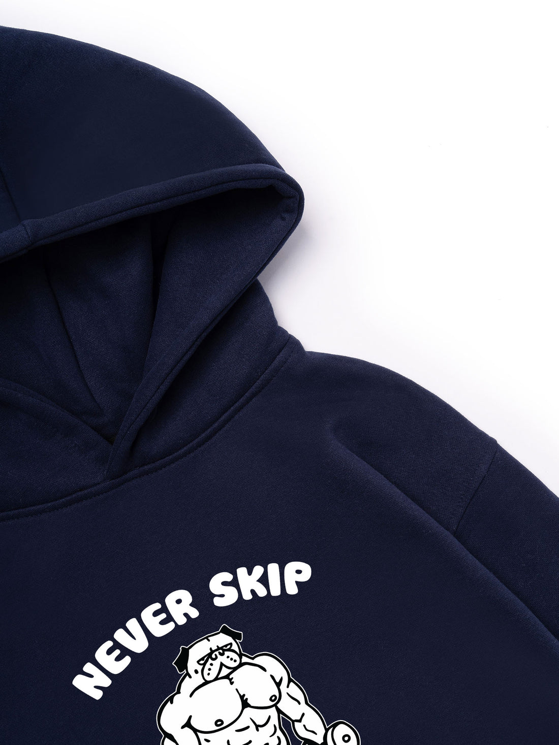 Áo Hoodie Nỉ Hai Da  Never Skip Leg Day