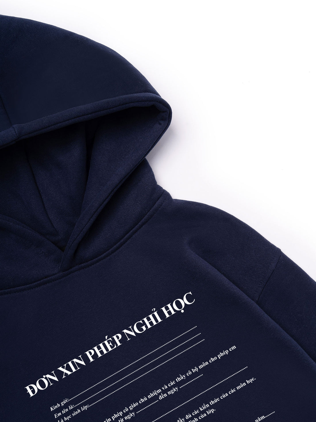 Áo Hoodie Nỉ Hai Da Đơn Xin Phép Nghỉ Học