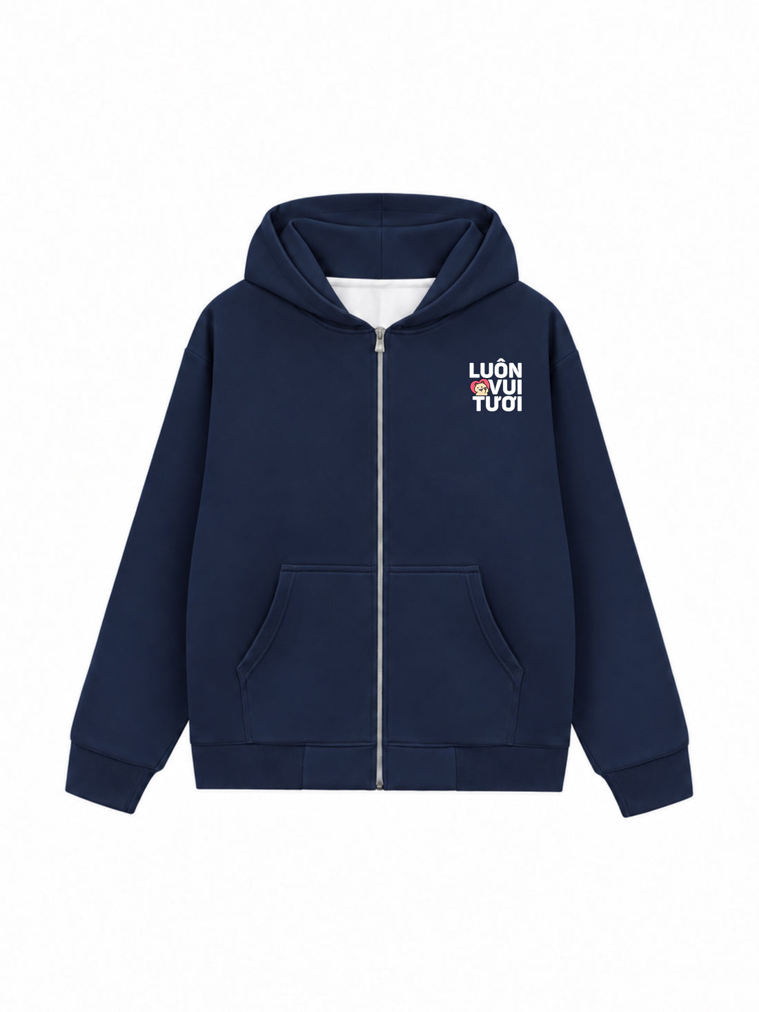 Áo Hoodie Zip Nỉ Hai Da Người Có Chồng Iu Chiều Vợ
