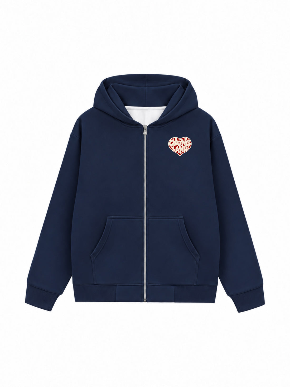 Áo Hoodie Zip Nỉ Hai Da  Chồng Là Nhì
