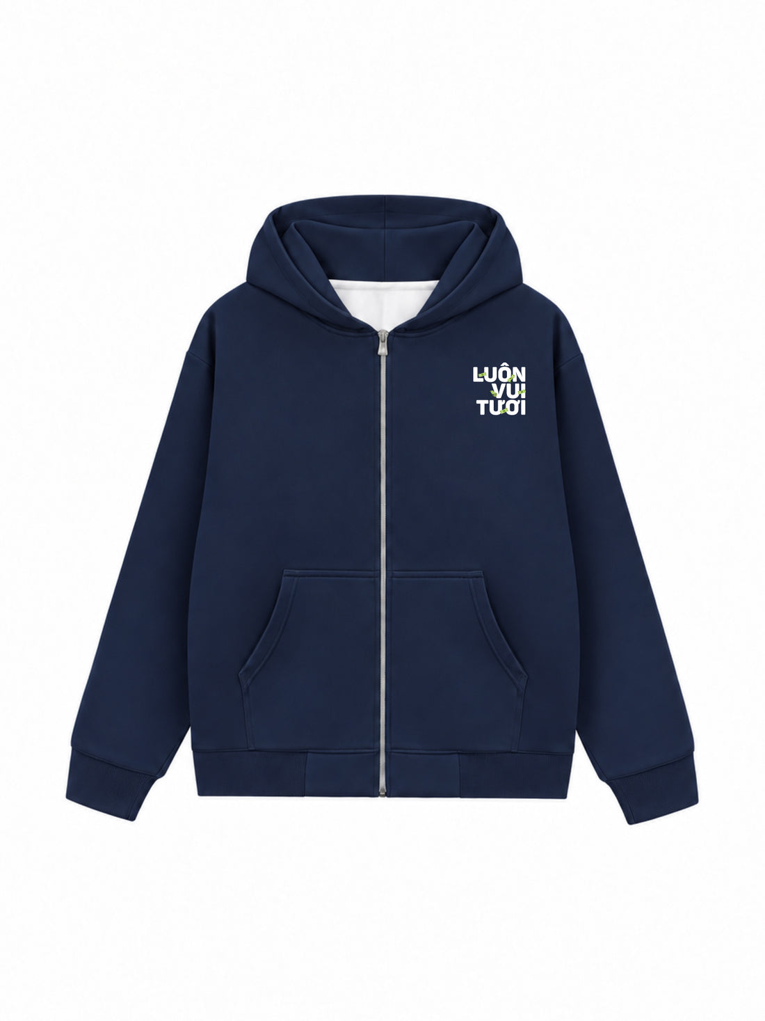 Áo Hoodie Zip Nỉ Hai Da Mang Tiền Về Cho Vợ