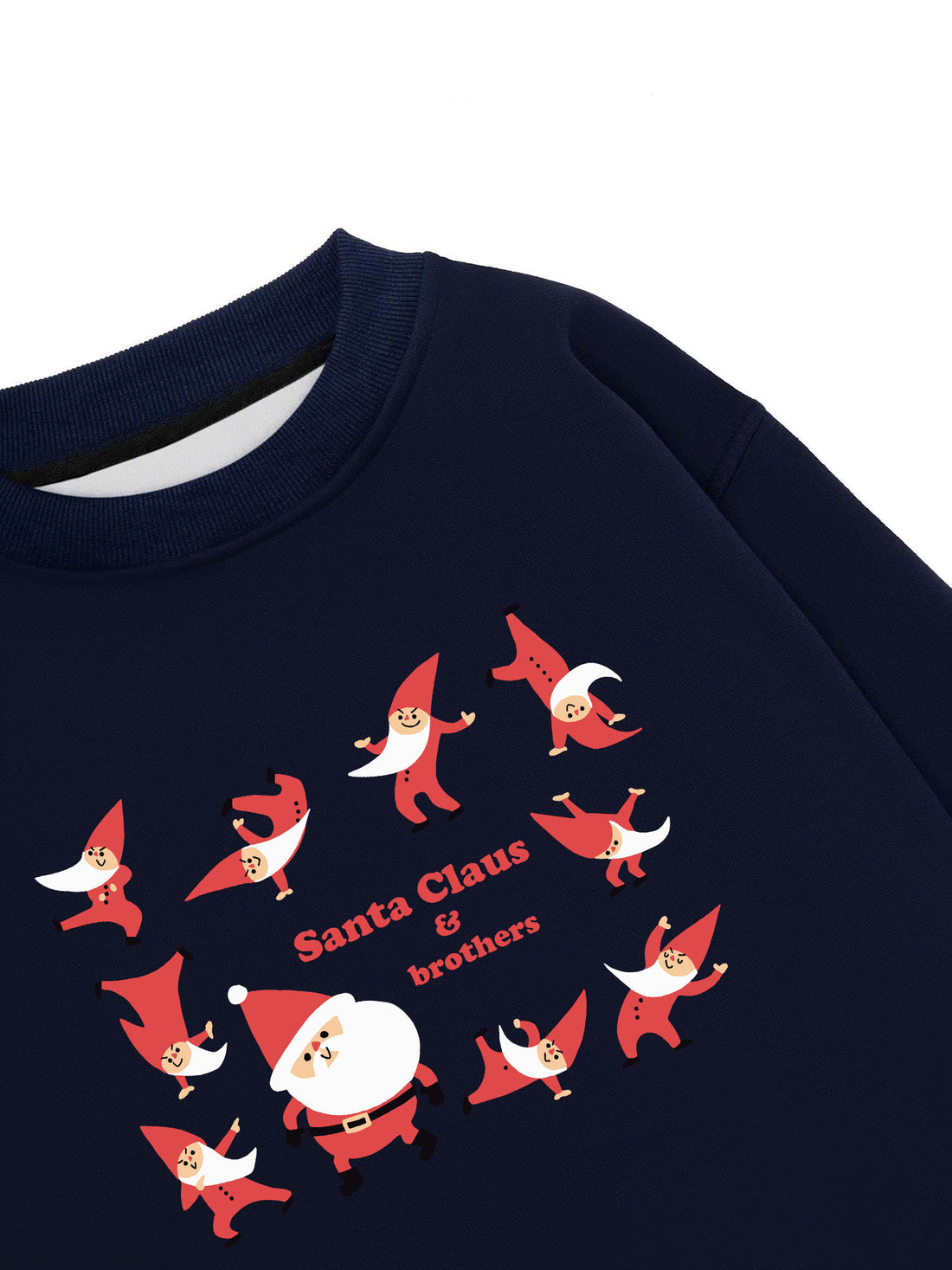 Áo Sweater Nỉ Hai Da Santa Claus and Brothers
