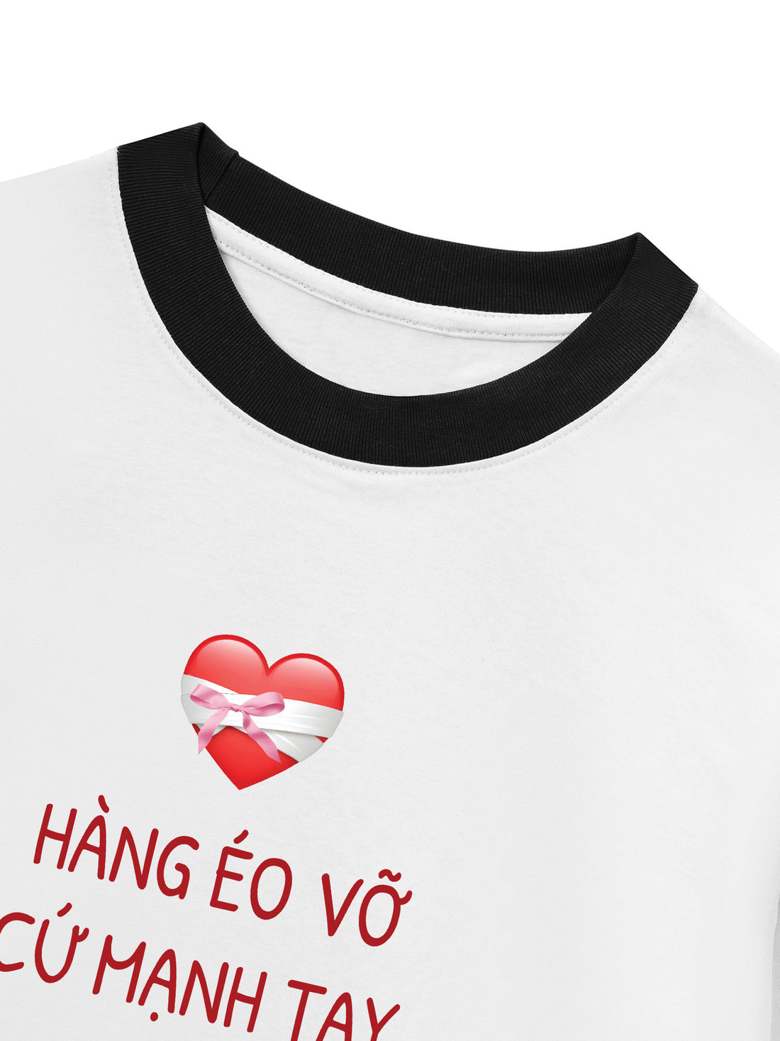 Áo Thun Ringer Relaxed Fit Hàng Éo Vỡ