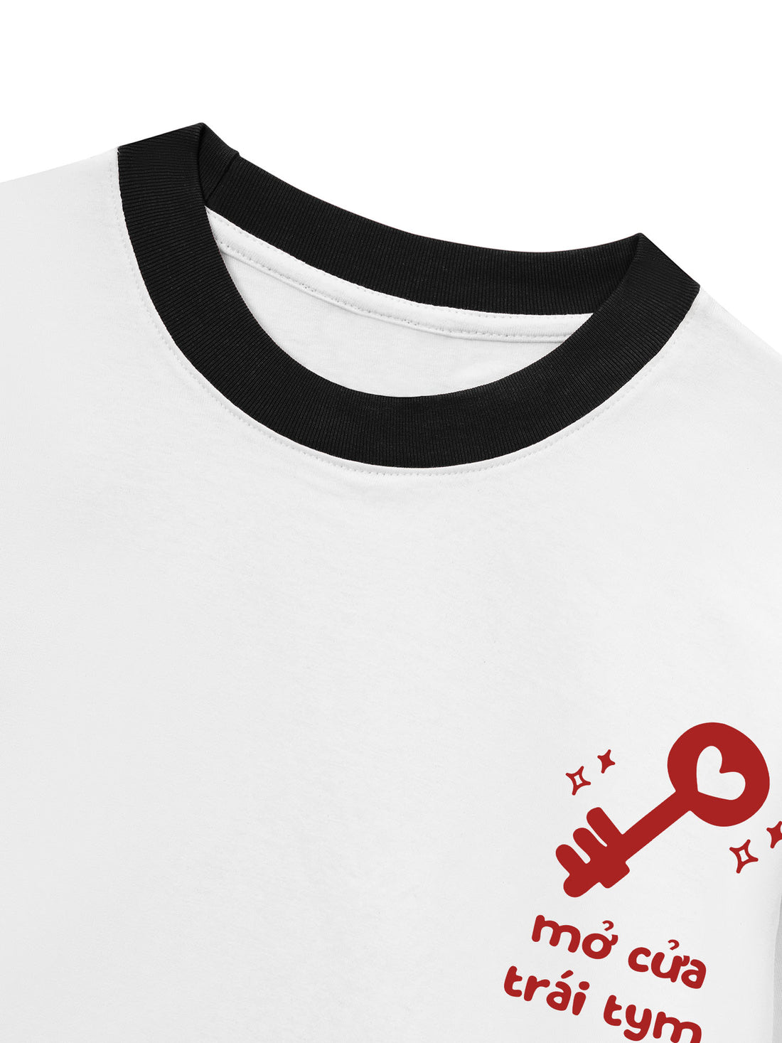 Áo Thun Ringer Relaxed Fit Mở Cửa Trái Tim