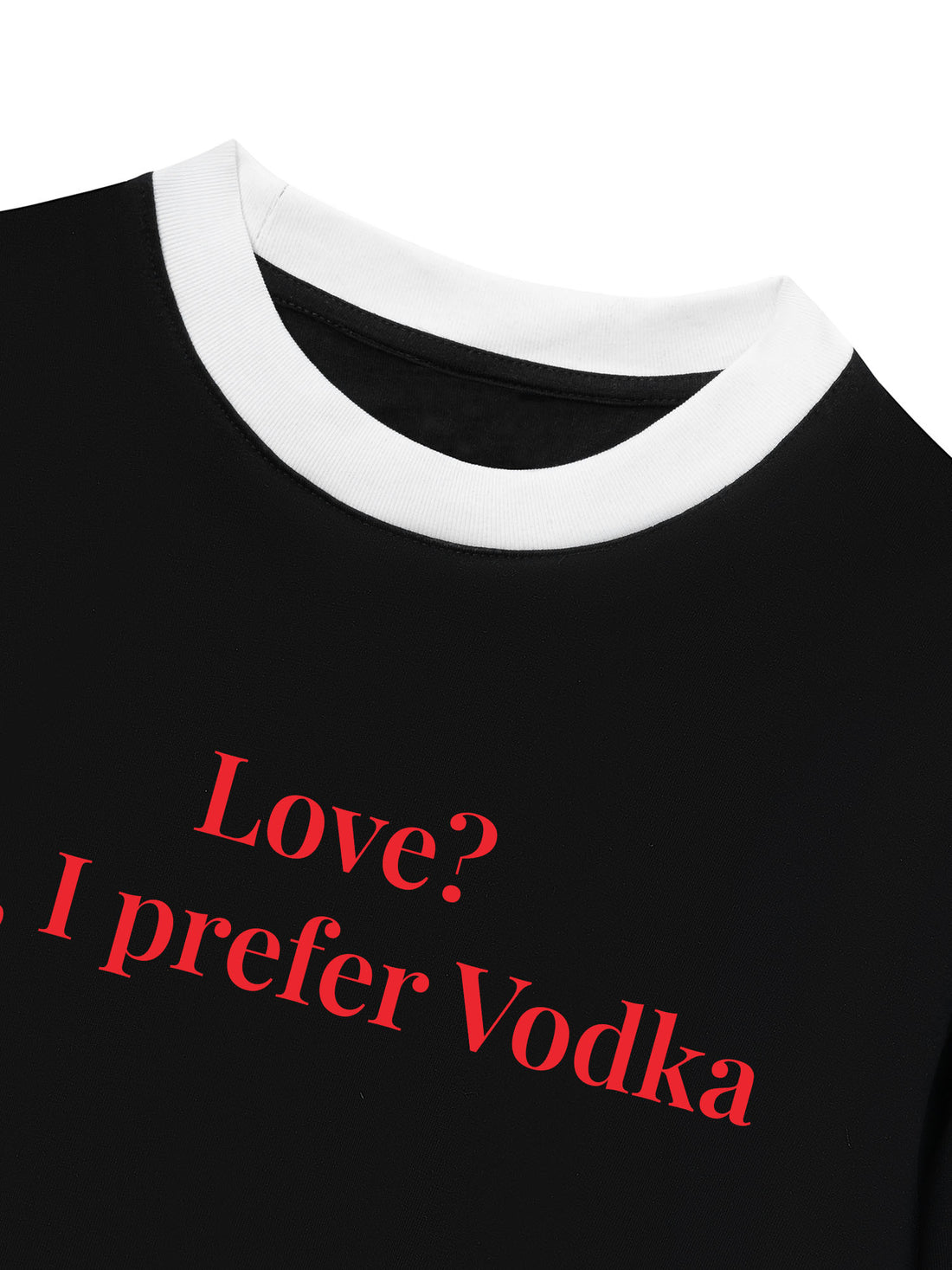 Áo Thun Ringer Relaxed Fit I Prefer Vodka