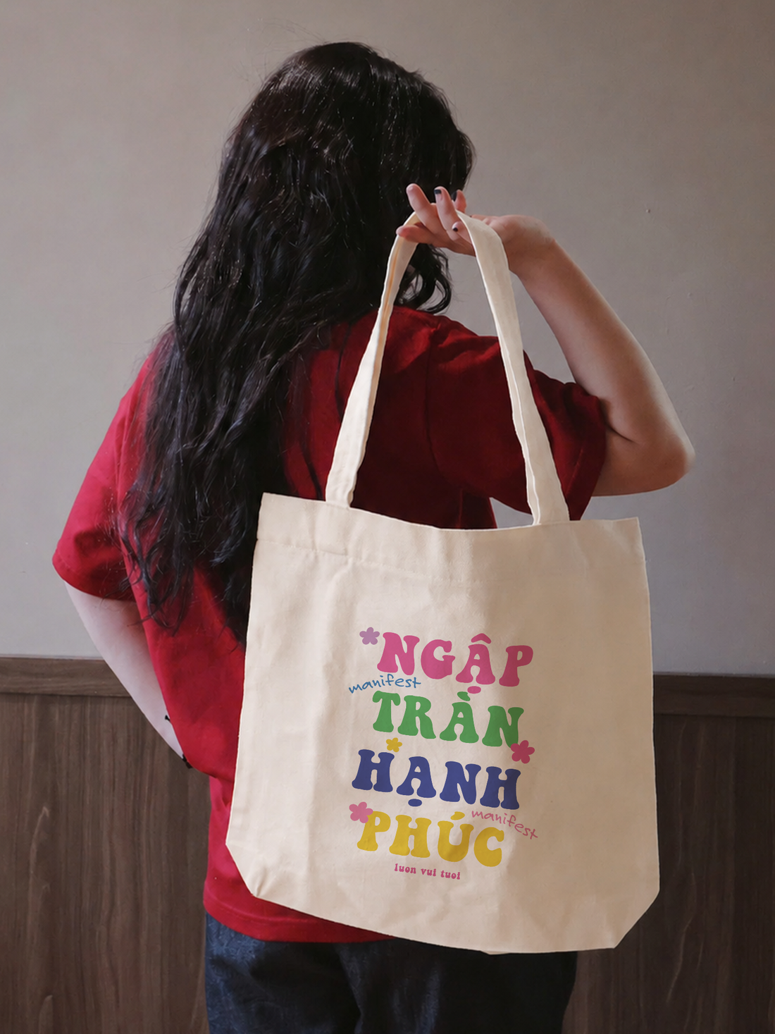 Túi Tote Manifest Ngập Tràn Hạnh Phúc