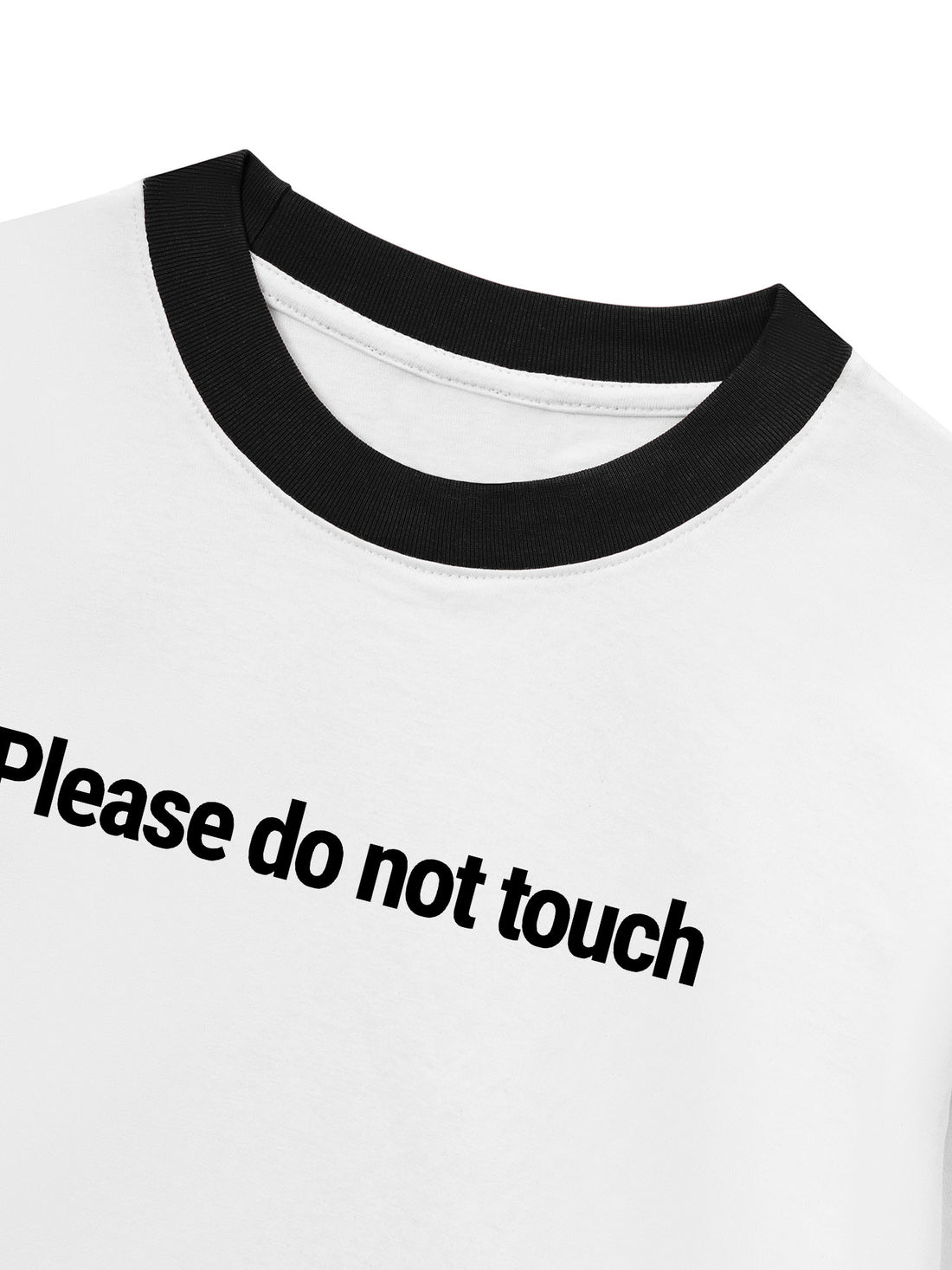 Áo Thun Ringer Relaxed Fit Please Do Not Touch