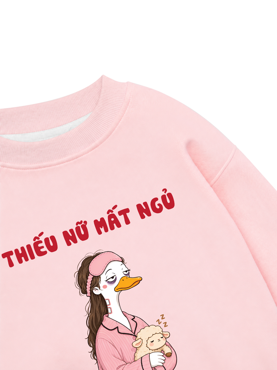 Áo Sweater Nỉ Hai Da Vịt Lisa - Thiếu Nữ Mất Ngủ