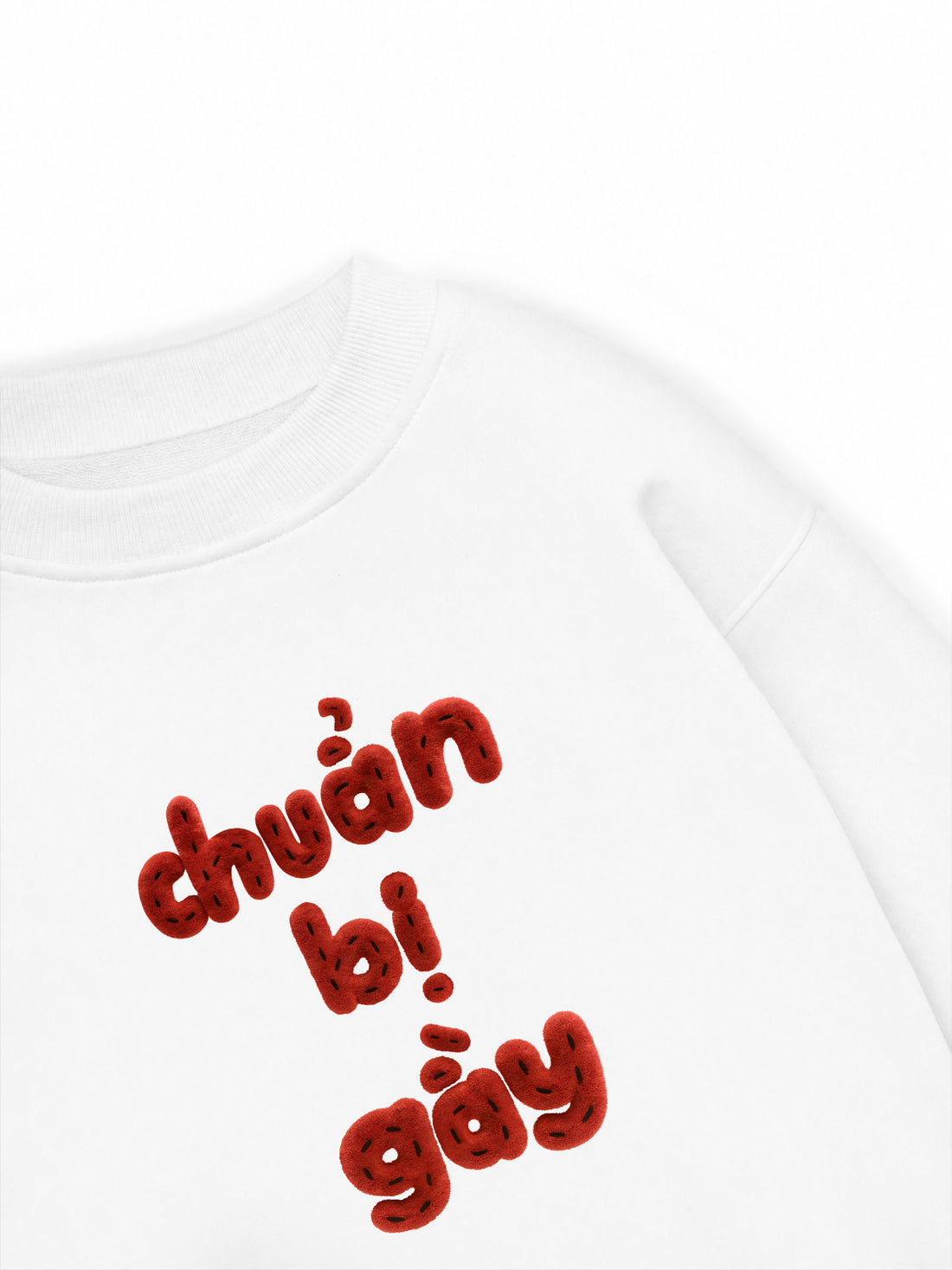 Áo Sweater Nỉ Hai Da Chuẩn Bị Gầy