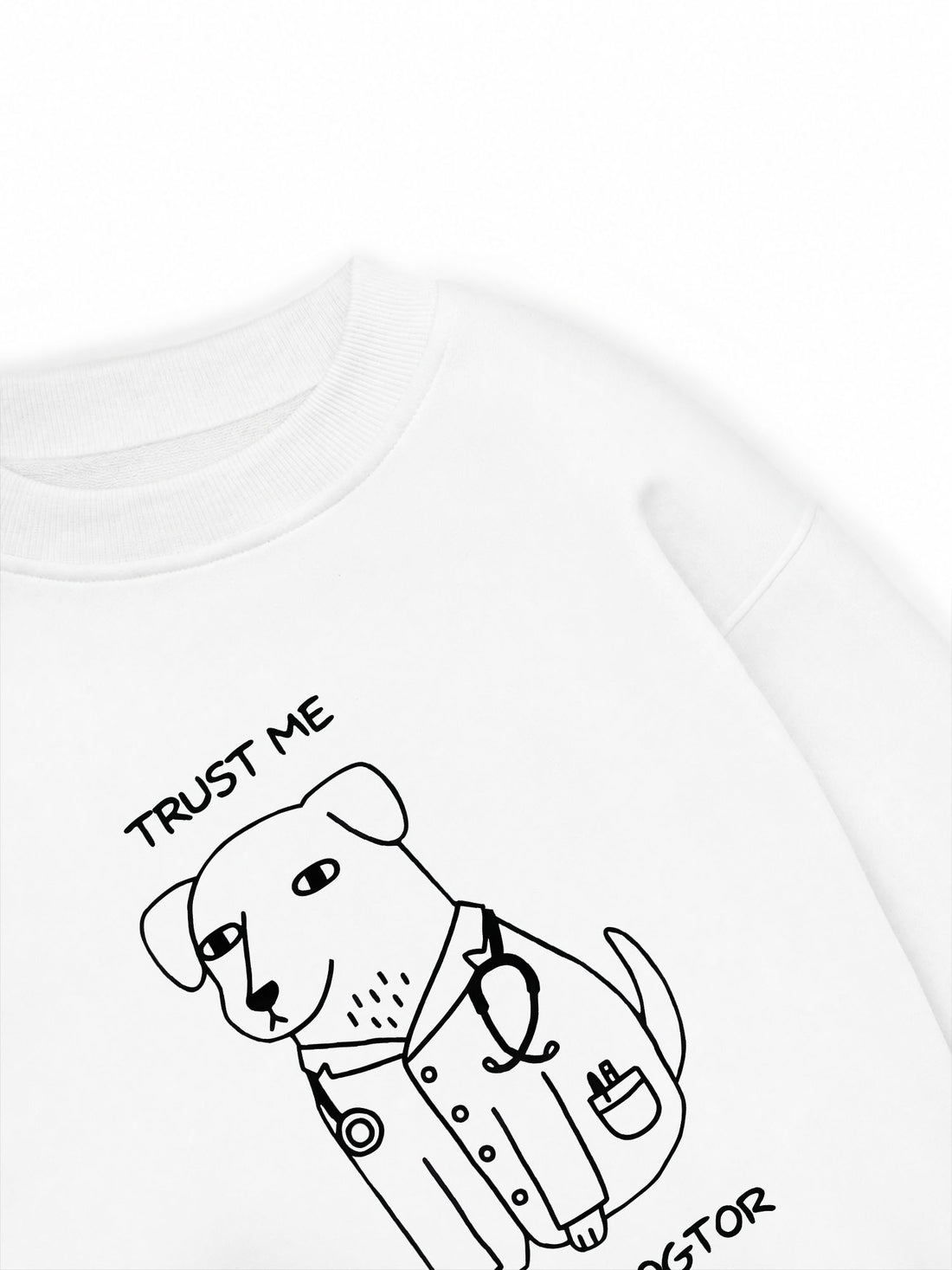 Áo Sweater Nỉ Hai Da Trust Me I'm A Dogtor