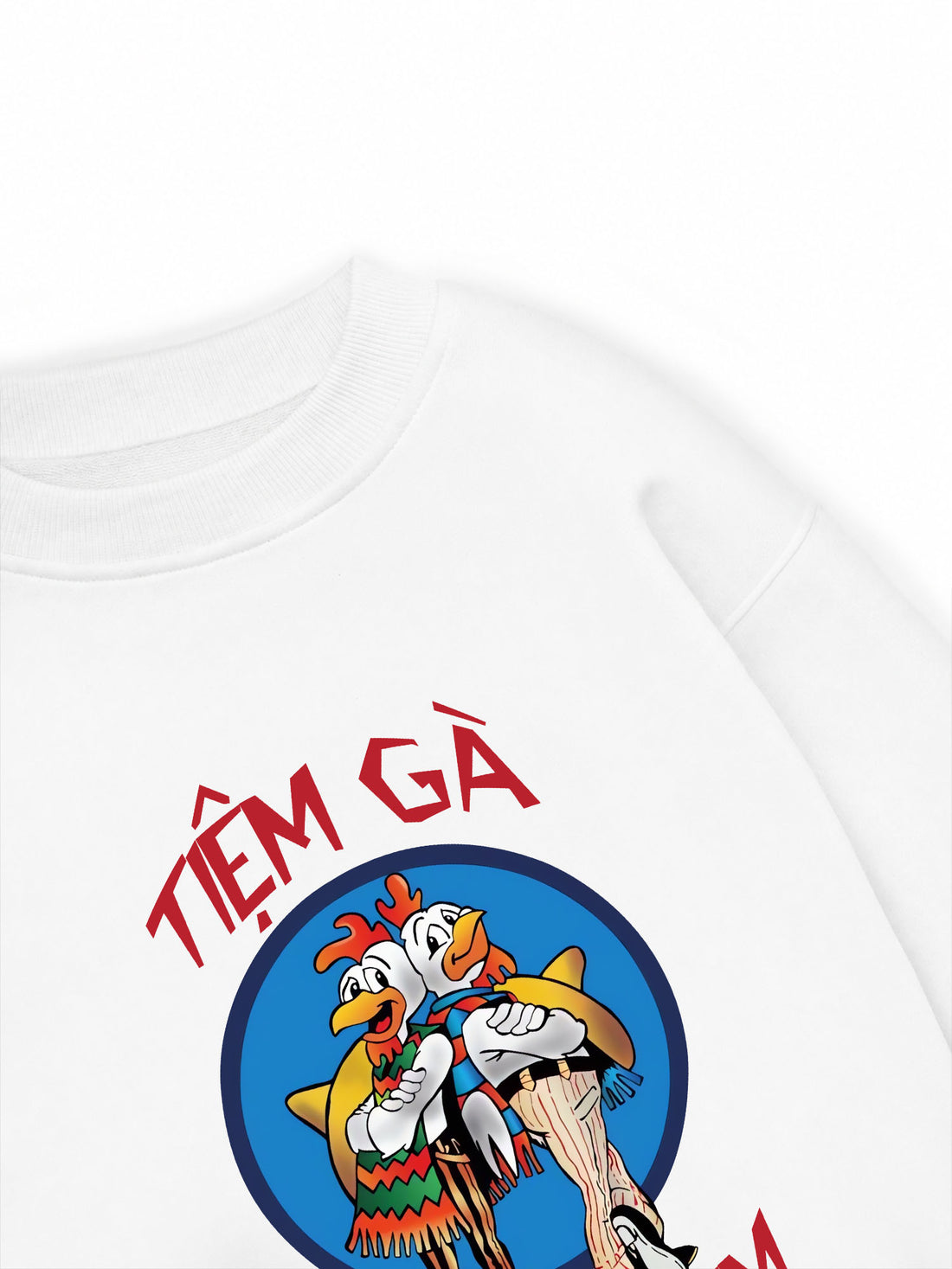 Áo Sweater Nỉ Hai Da Tiệm Gà 2 Anh Em