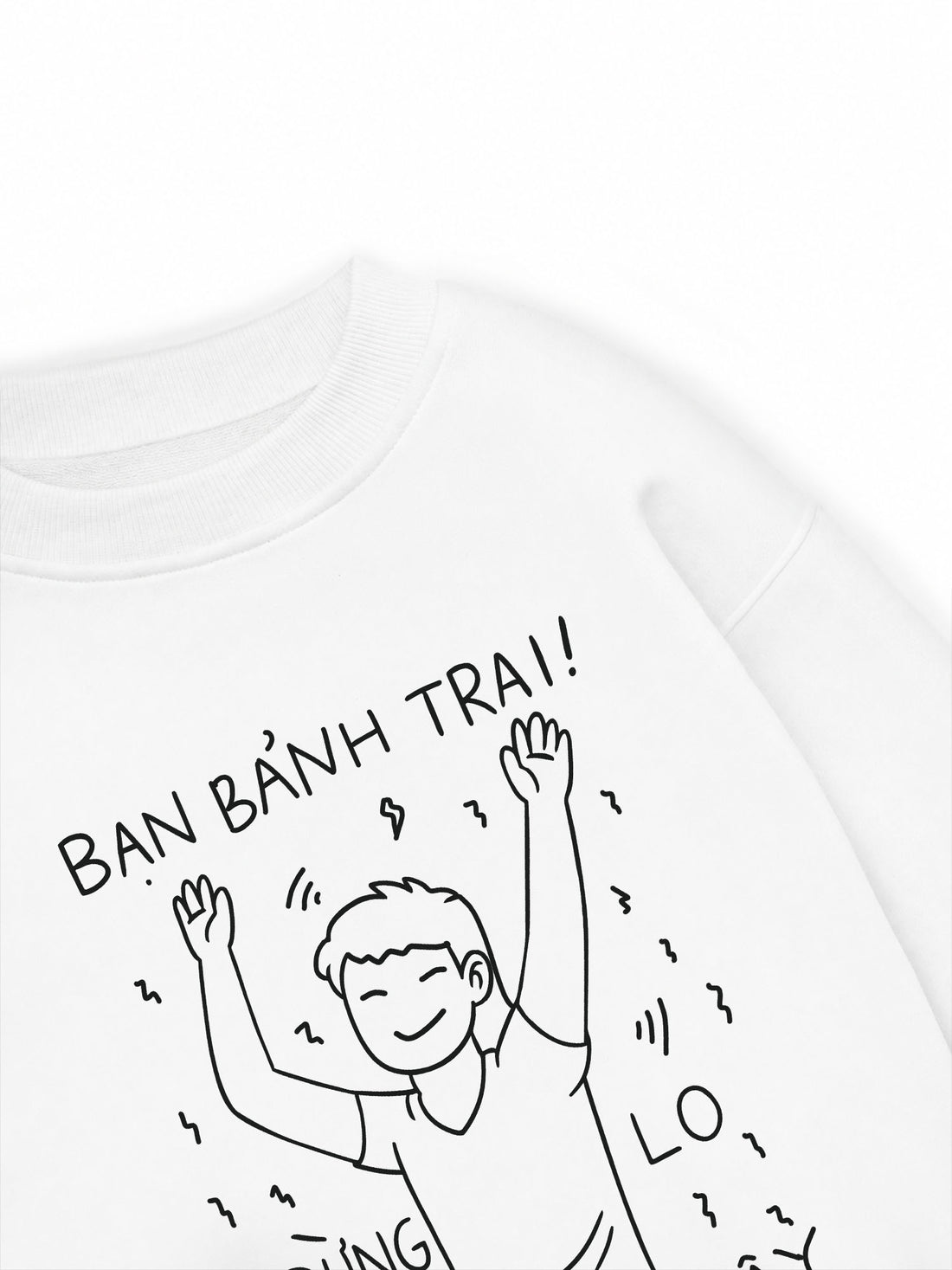 Áo Sweater Nỉ Hai Da Bạn Bảnh Trai