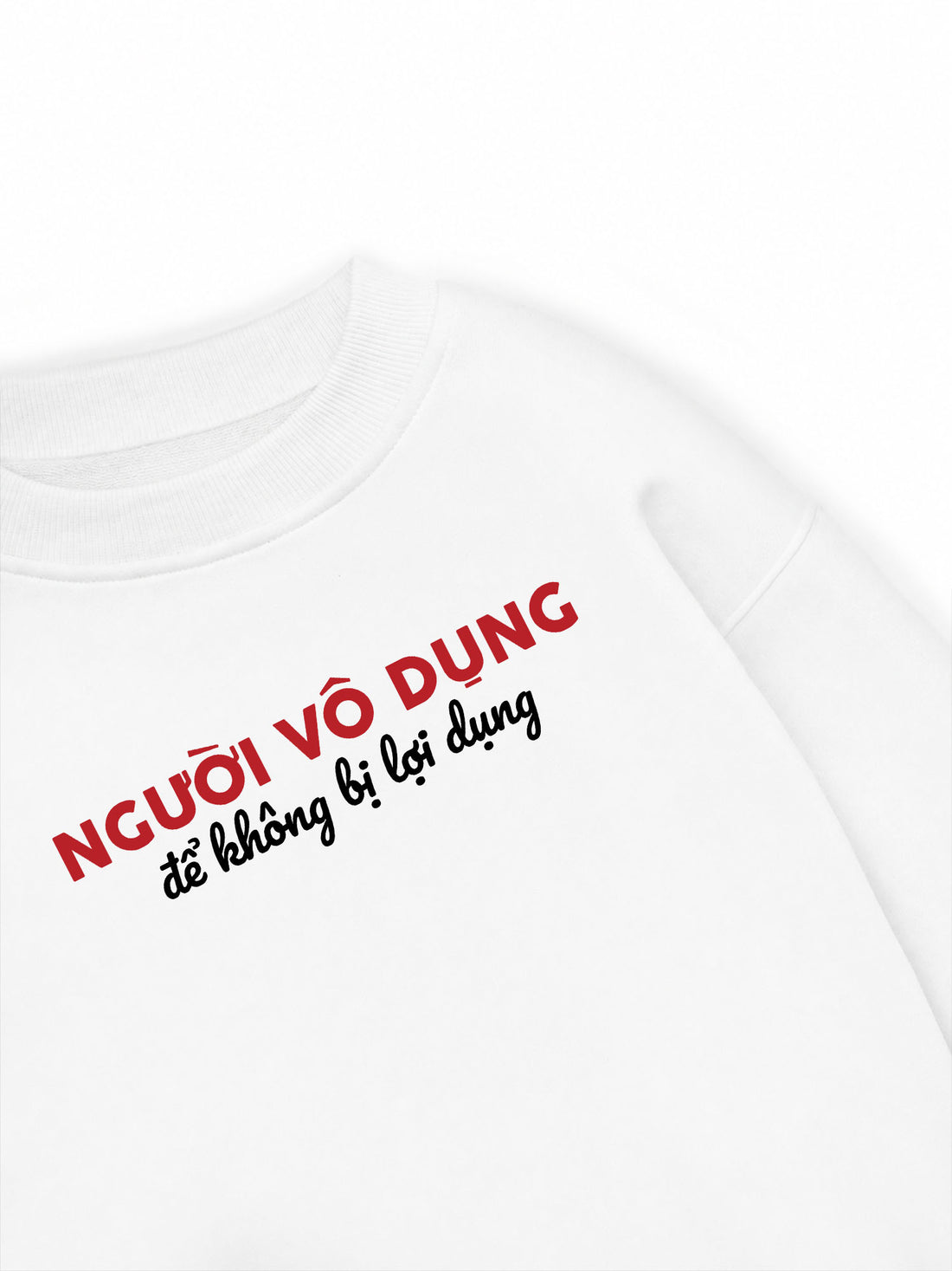 Áo Sweater Nỉ Hai Da Người Vô Dụng