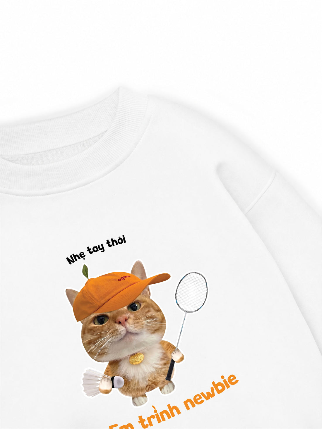 Áo Sweater Nỉ Hai Da Nhẹ Tay Thôi Em Trình Newbie