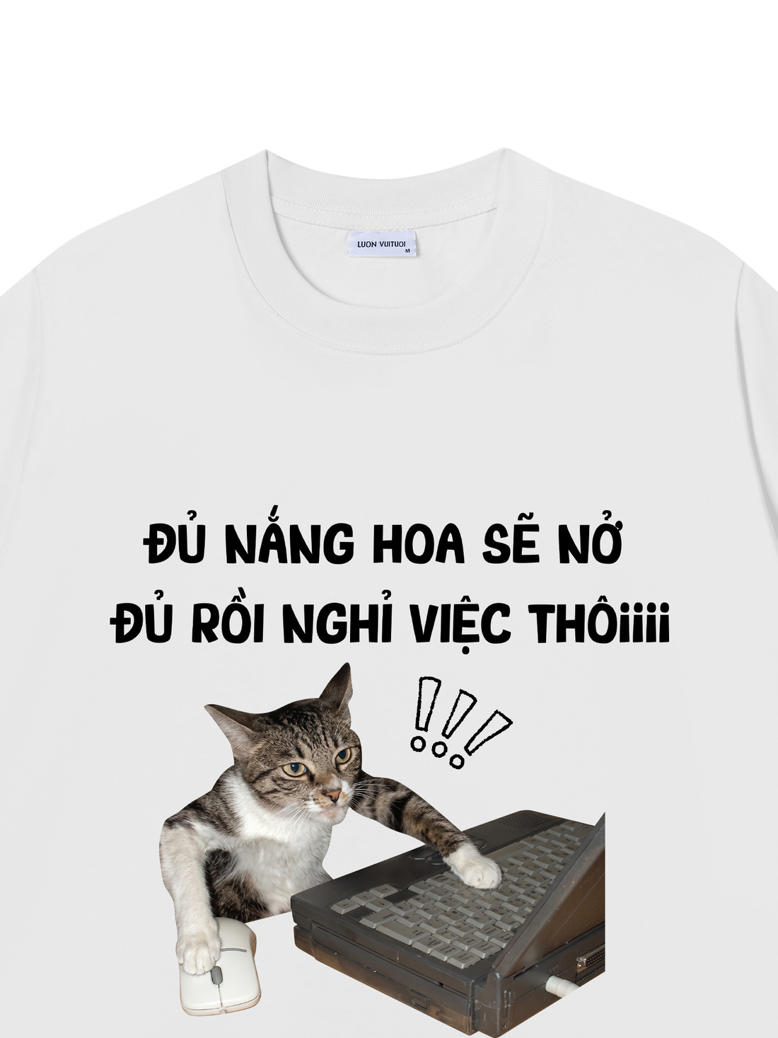 Áo Thun Đủ Rồi Nghỉ Việc Thôi Mèo Công Sở