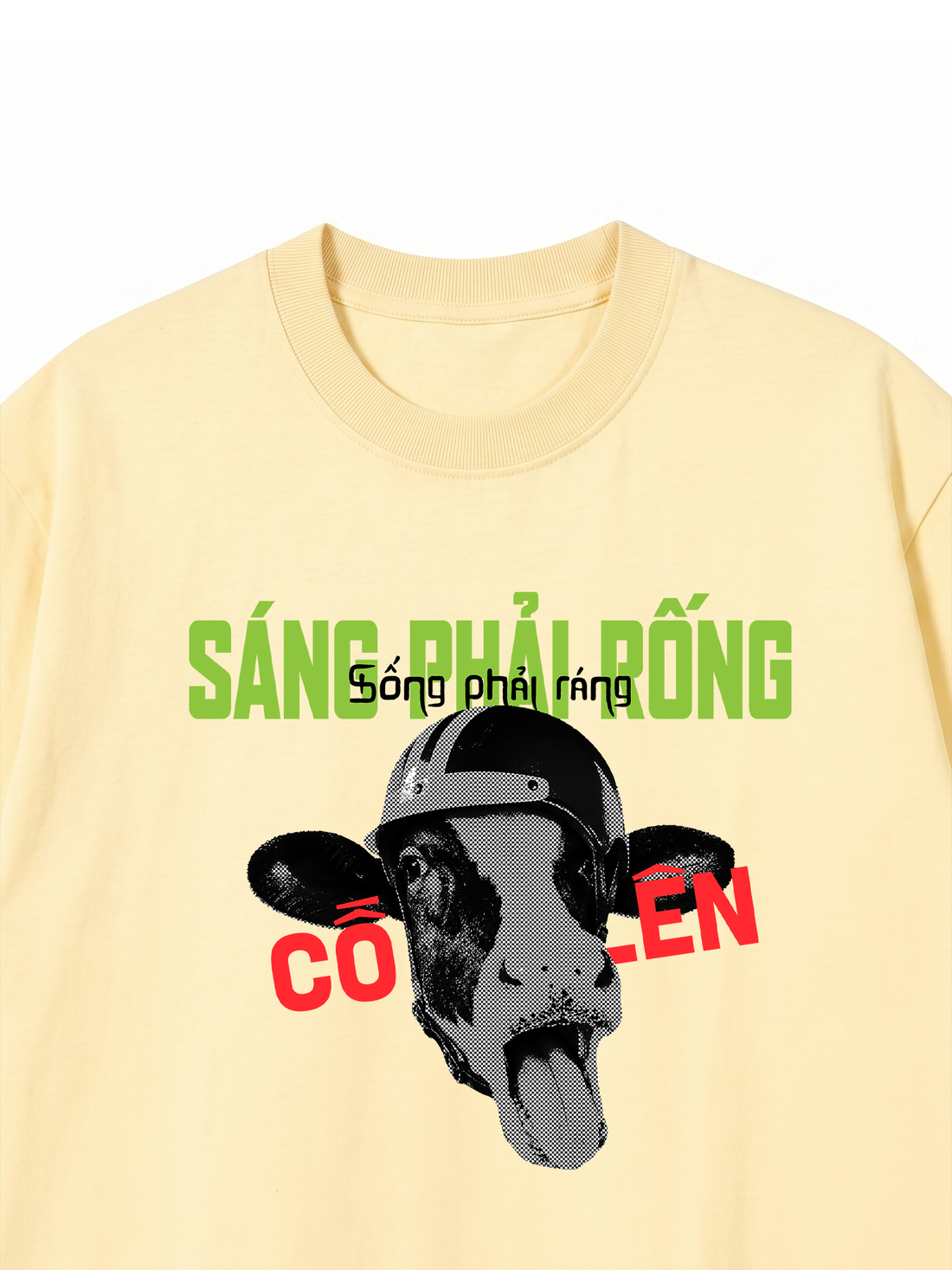 Áo Thun Relaxed Fit Sáng Phải Rống