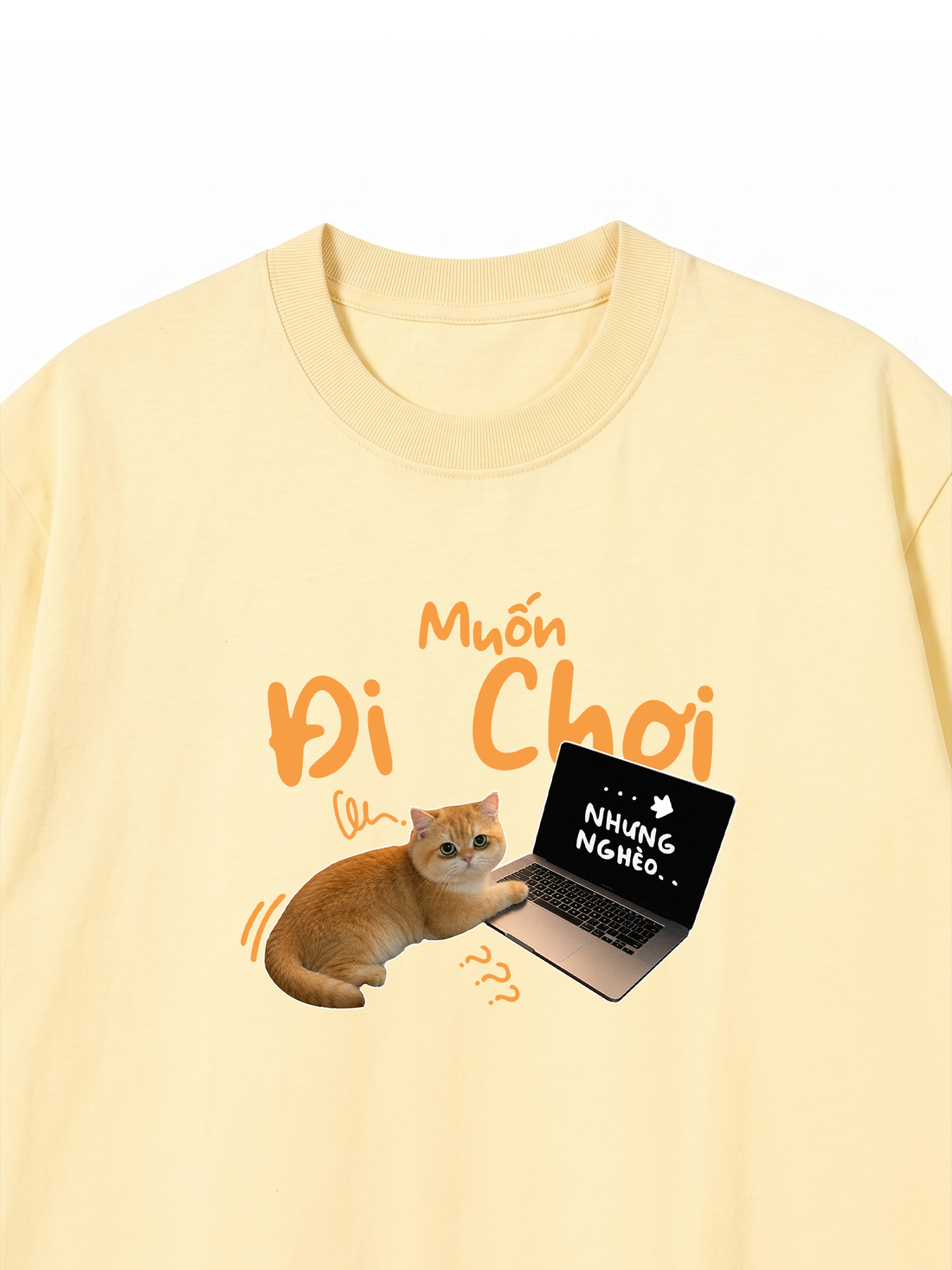 Áo Thun Relaxed Fit Muốn Đi Chơi Nhưng Nghèo