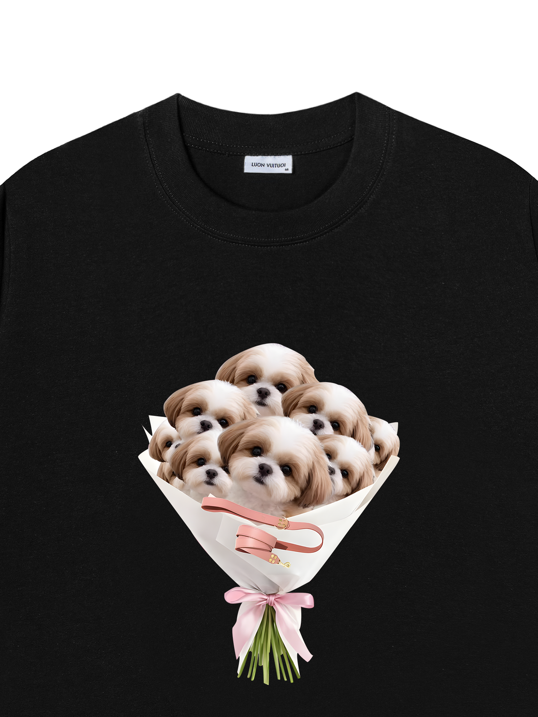 Áo Thun Puppy Bouquet