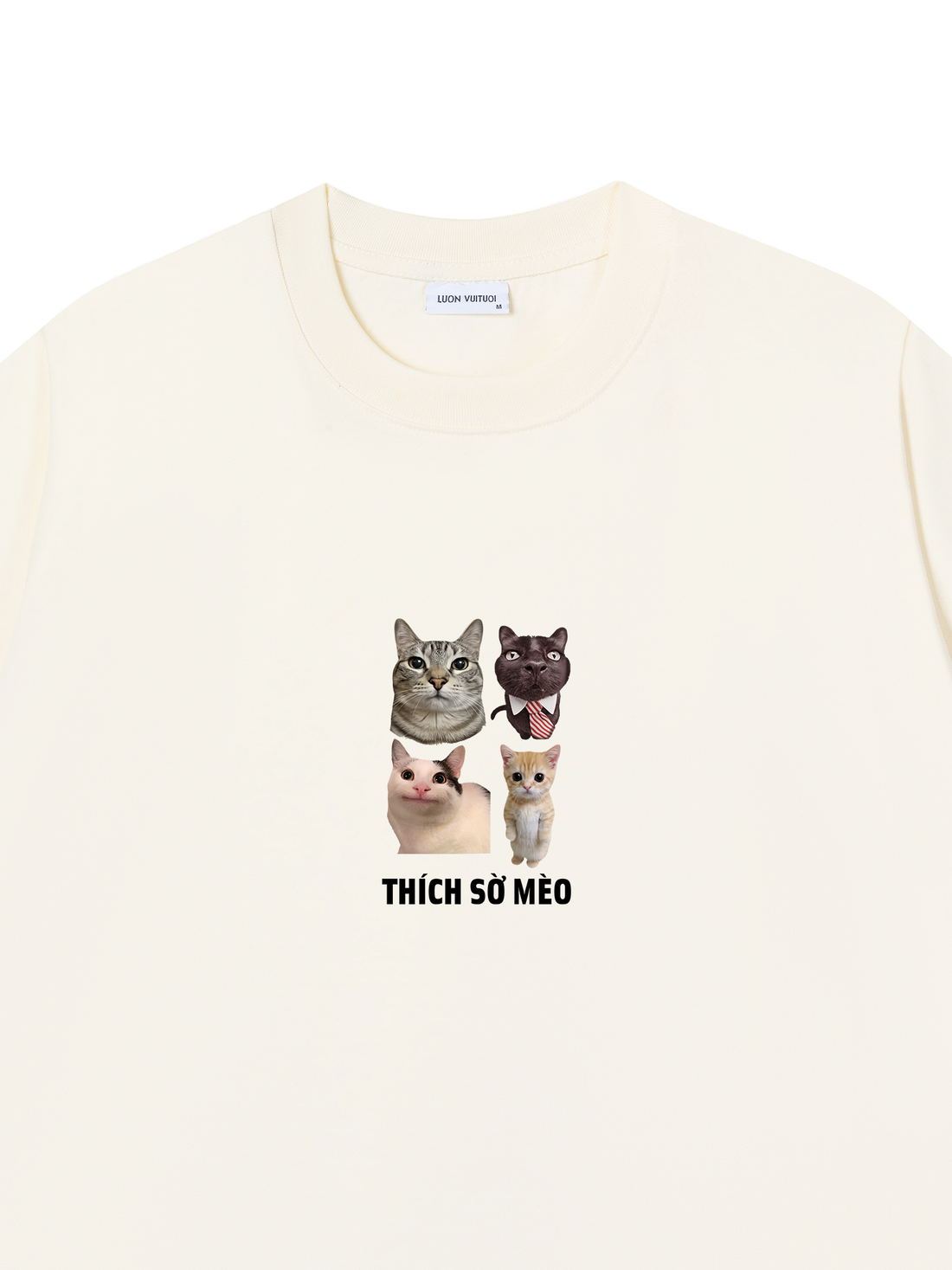 Áo Thun Thích Sờ Mèo