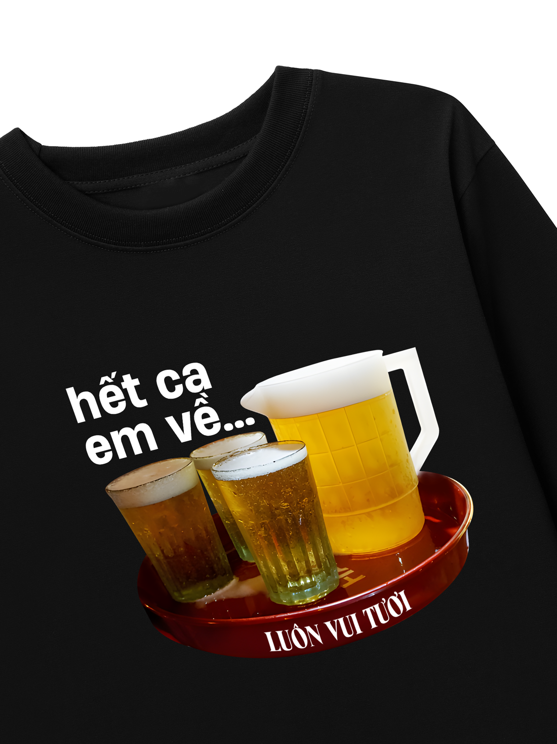 Áo Thun Dài Tay Hết Ca Em Về