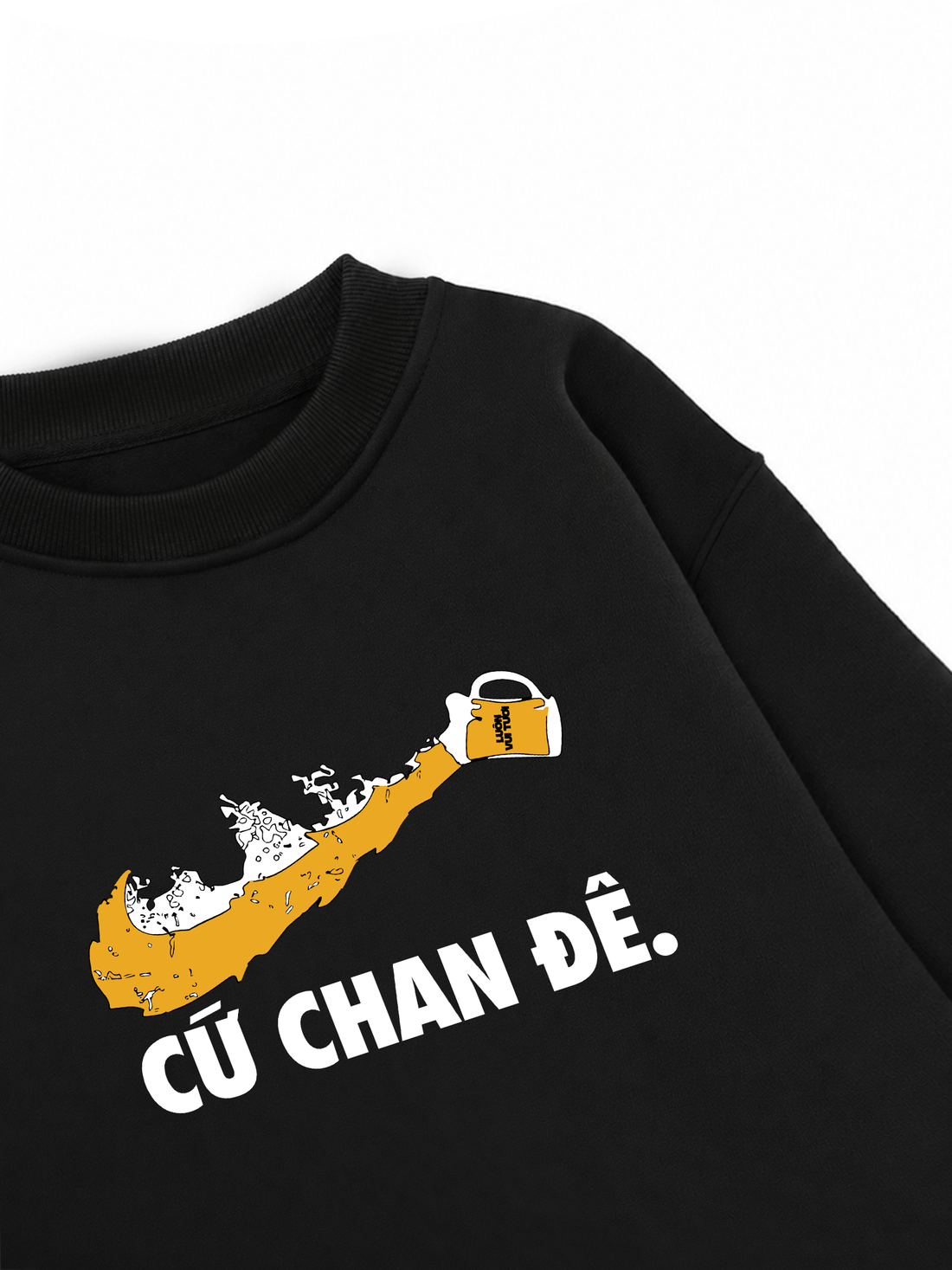 Áo Sweater Nỉ Hai Da Cứ Chan Đê