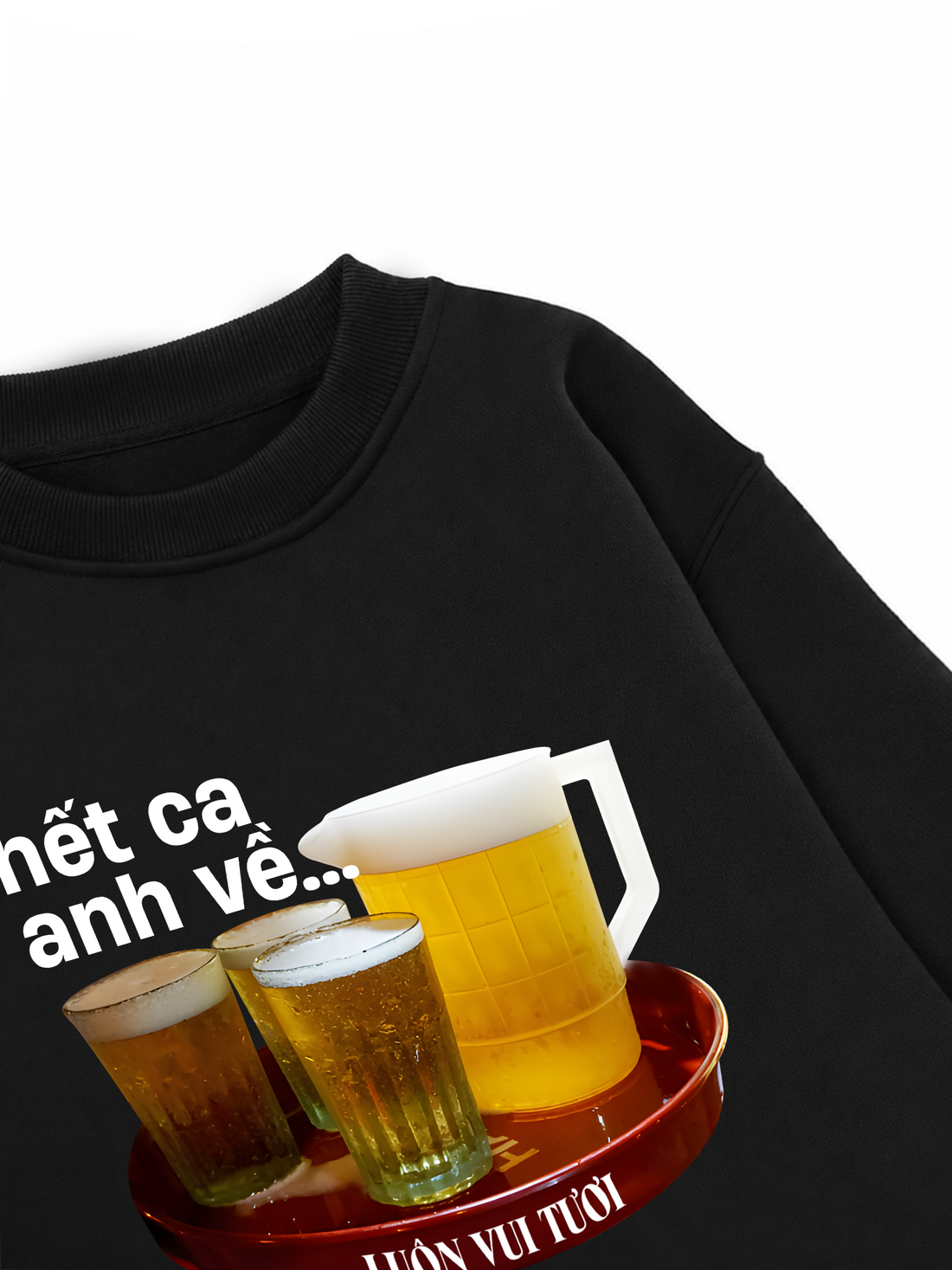 Áo Sweater Nỉ Hai Da Hết Ca Anh Về