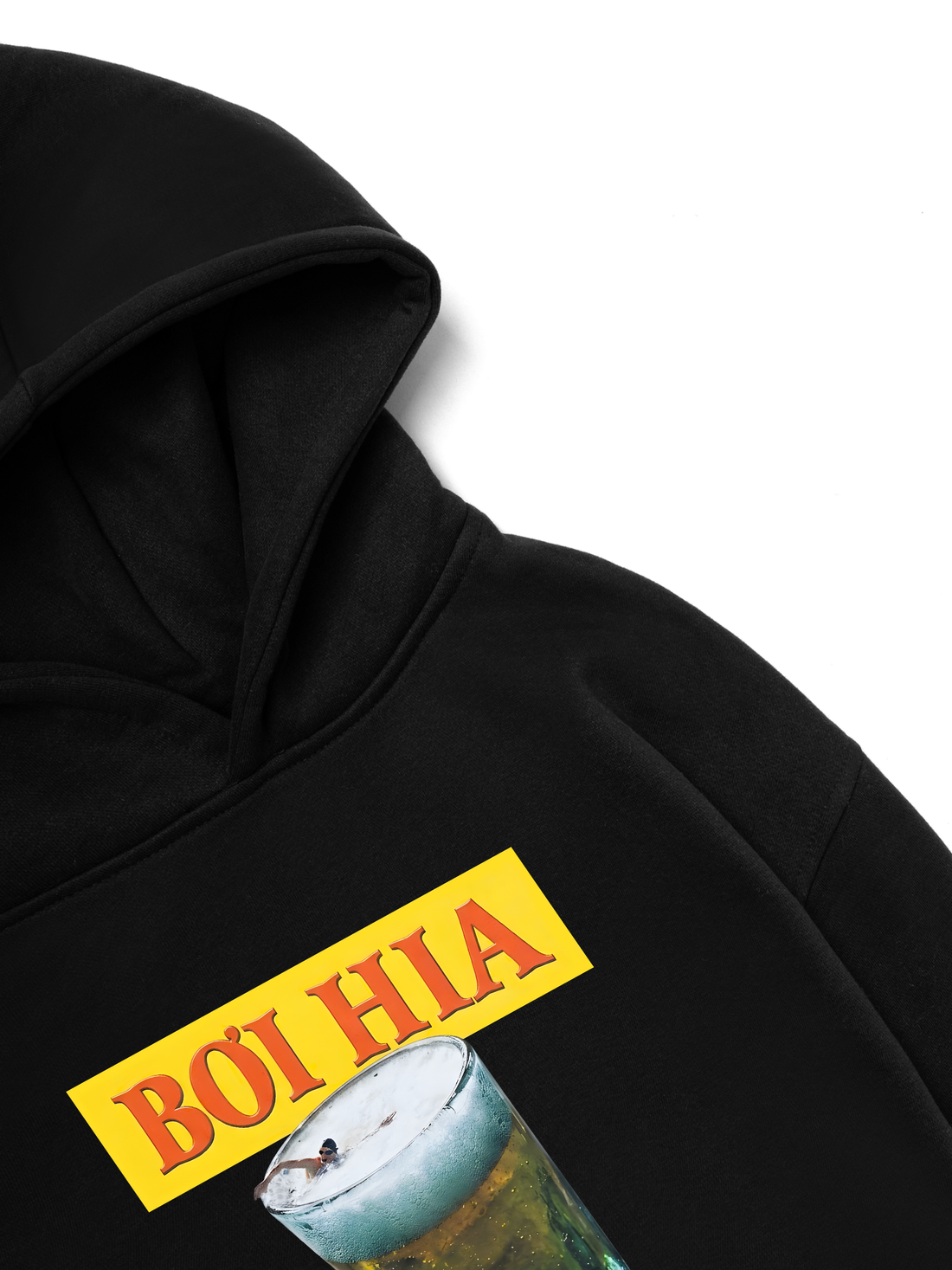 Áo Hoodie Nỉ Hai Da Đi Bơi Hia